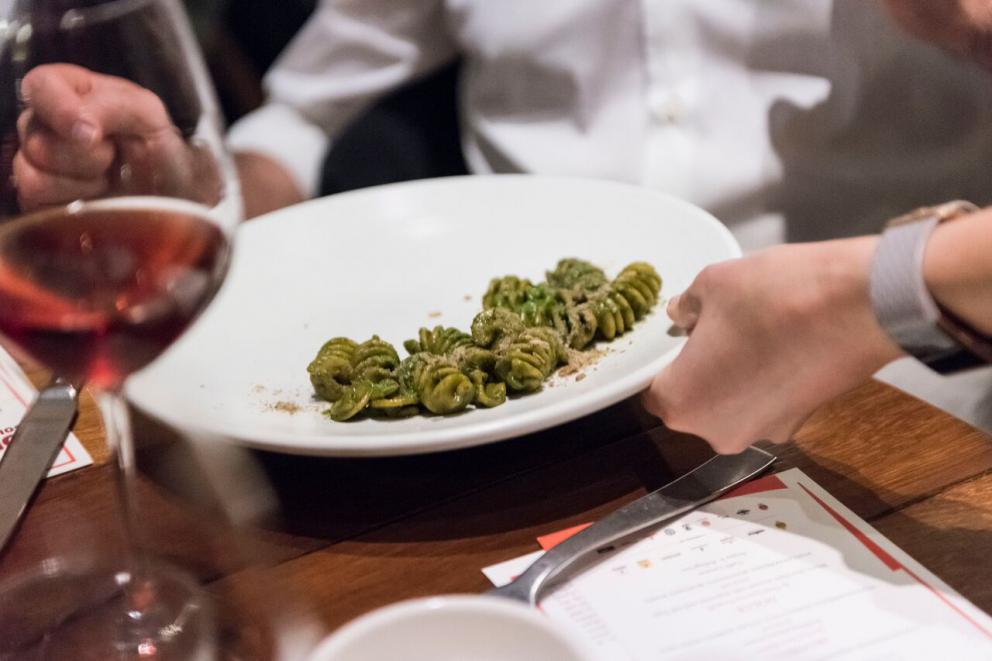 Photogallery














































Caterina Ceraudo and Iacopo Zambarbieri









Susy Ceraudo and her husband Luigi









Razor clams and musky octopus in acquapazza by Michele Carter of Barbara Lynch Gruppo









Agnolotti with stew and brown butter by Michael Schlow, Doretta Tavern in Boston









Suckling pig porchetta by Chris Fischer of Beetlebung Factory in Martha’s Vineyard









White chocolate mousse with licorice and red fruits by Caterina Ceraudo 









Thanks as usual to the sponsors who joined us in the American trip









Berlucchi '61 Rosè











