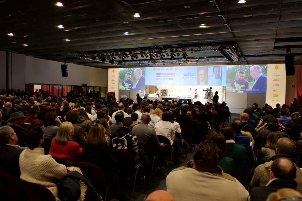 Photogallery






RUSSIAN DEBUT. Viola Cateni of Identità Golose with Vladimir Mukhin, White Rabbit in Moskow








SUBLIMATION OF LEFTOVERS. Massimo Bottura








SOUTHERN UNITED STATES. Sean Brock of Husk, Charleston








HEALTH AND TASTE. Heinz Beck and Francesca Barberini








EL COQ's CREST. Lorenzo Cogo, El Coq in Marano Vicentino








BLUE LAGOON. Lionello Cera, Antica Osteria Cera, Campagnia Lupia (Venice)








CHICKENS AND STARS. Gian Pietro Damini, Damini e Affini, Arzignano (Vicenza)








SILENCE AND BEAUTY. Kei Kobaiashi, a Japanese pastrychef in Paris








A HOMAGE TO GREAT SPANISH CHEFS. Josep Maria Rodriguez Guerola from Barcelona








THE TASTY KILOMETRE. Corrado Assenza, Caffè Sicilia, Noto (Siracusa)








VEGETARIAN ASCESIS. Pietro Leemann, Joia, Milan








KING OF THE KITCHEN GARDEN. Enrico Crippa, Piazza Duomo, Alba (Cuneo) 








GEOMETRICAL INTELLIGENCE. Davide Scabin, Combal.zero, Rivoli (Torino)








ETHICS AND RESPONSIBILITY. Davide Oldani, D'O, Cornaredo (Milan)








ESTEROFILIA? WHAT IS IT? Fabio Pisani e Alessandro Negrini, Aimo e Nadia, Milan








PASSATELLI IN PARADISE. A Massimo Bottura's dish








IN LOVE WITH 'NDUJA. Bryce Shuman, Betony, New York








CHEF AND SOUS-CHEF. Carlo Cracco e Luca Sacchi, Cracco, Milan








PINK BLOOD. PInk bloody rice by Christian Milone, Gastronavicella della Trattoria Zappatori, Pinerolo (Turin)








BEE COOKING. Cristina Bowerman's nest, Glass Hostaria, Rome








A 7 NOTES MENU. Enrico Bartolini, Devero, Cavenago Brianza








ALTITUDINE VERTIGO. Virgilio Martinez, Central, Lima, Perù








BY THE MAESTRO. Gualtiero Marchesi and Gianluca Fusto





