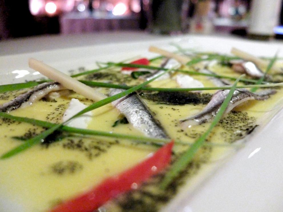 Photogallery






Our dinner at Kavcic, portrayed by Tanio Liotta. The appetizers are dedicated to the "late harvest": Barbera brittle, then Egg, potatoes, white truffle and dried tomato, finally Foie gras on a toast with raspberries, «it is tradition to eat goose on Saint Martin’s in Slovenia»






