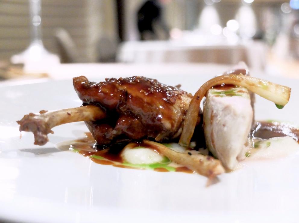 Photogallery






Our journey as portrayed by Tanio Liotta. We start with a long series of entrees, like Sausage from Bra with leeks and cabbage wafer 









Quenelle of scampi, cream of veal brains, catalogna chicory and ginger 









Mousse of parsley and anchovies









Tartufino with hen paté, onions, Porto and powdered mushrooms 









Mozzarellina, tomato and basil









Wafer of Senatore Cappelli wheat, buffalo milk butter and wild fennel









Grissino and salami









Steamed bun, veal tongue and bagnetto rosso









Bread, butter and oil, powdered garlic and Pomodoro









Cauliflower cannolo, mousse of Seirass del Fen, almond and lemon 









Raw amberjack, beetroot in carpione and pepper...









...followed by beetroot "nature"









Toasted bread, butter, Jerusalem artichoke, preserved garlic and white truffle from Alba









Raw meat, turnip tops, sea urchins and Murazzano









Raw meat, broth with white truffle from Alba









Chiocciole di Cherasco, savoy cabbage, lard and “preserved” garlic









Fried Jerusalem artichoke and white truffle from Alba









Egg alla Rossini and white truffle from Alba. The egg is cooked at low temperature. Plus there-s the foie gras mousse, Madeira, pan brioche and balsamic vinegar 









Vitello “tonné”









Vegetables, quail egg, cream of leek, Jerusalem artichoke and mushrooms 









Ravioli “Ris e còi”. Còi means cabbage. It’s based on a poor Piedmontese dish









Spaghetti, hazelnuts, tuna bottarga and ginger 









Plin ai tre arrosti









Tajarin, mountain butter, parmigiano and white truffle from Alba









Fennel and sweetbreads kebab with lentils and mandarin 









Grilled pigeon, black cabbage and frisse






