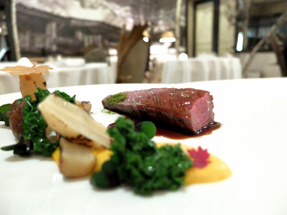 PhotogalleryOur dinner at Paolo Griffa&rsquo;s, in the photos by Tanio Liotta. We start with a long selection of appetisers. In this case, Trout marinated in beetroot juice 
Savoury churros with squid ink
Fried bread and smoked eel 
Cone of goat cheese and olives 
Moscow Mule in a sphere of white chocolate 
Jerusalem artichoke wafers with hazelnut oil, lovely
Spheres of fontina
The delicious homemade bread, with mother yeast, whole-wheat flour and seeds
Shabu shabu with ox leg from Carr&ugrave;, broth with Sansho pepper, rolled tongue in salm&igrave; with bagnetto verde, focaccia with olives.&nbsp;A great dish. Its elements also appear in the three following photos
Cromesquis with fontina and clementine mostarda, potato spiral, katsuobushi and scallop mayonnaise, nest of potatoes with quail egg and truffle. Here&rsquo;s the nest. The rest in the following two photos
Mashed potato with chives, Calvisius Da Vinci caviar, tzatziki sauce and takoyaki.&nbsp;Very, very good
Capunet with cabbage leaves, purple cabbage coleslaw with mustard and braised oxtail, nachos with polenta flour and BBQ sauce
Preparing the broth for the...
...Tortellini in a broth of capon, royal with morels. The broth is perfect. And so are the tortellini
Lobster tail cooked on the bbq, green curry sauce, roasted cauliflower, carrots and cumin, cashew nuts and sultanas in grappa
