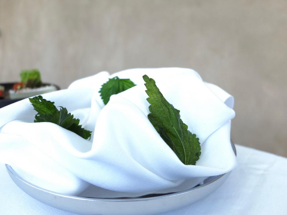 Photogallery






Our dinner, in Tanio Liotta's photos. First appetizers: Fried chicken skin with tomato mayonnaise and a new take on the "alla bella Rosina" egg - in this case the egg is a quail egg with passion fruit






