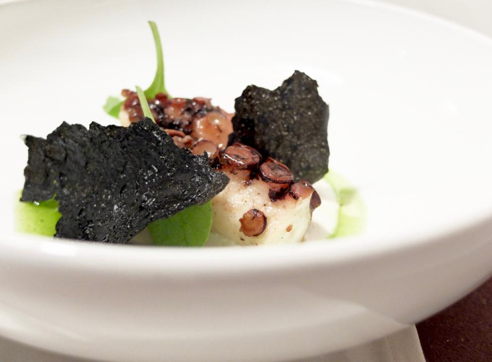 Photogallery






Our nice dinner in the photos by Tanio Liotta. Starting with the appetizers: Wafers of rice from Sibari (black and whole rice) with ketchup and 'nduja









Buckwheat biscuits, blue cheese, salted nuts 









Salted codfish croquettes 









Hemp wafer, cucumbers, pecorino, kiwi and mackerel 









Cow’s milk ricotta, tomato gel, vinegar, dehydrated and powdered black olives









Courgette roll with potatoes from Sila, egg yolk, mustard sauce, cream of blue cheese and anchovy and courgette flower 









Tartare of Podolica, mustard mayonnaise, marjoram, fig molasses and toasted olive mousse 






