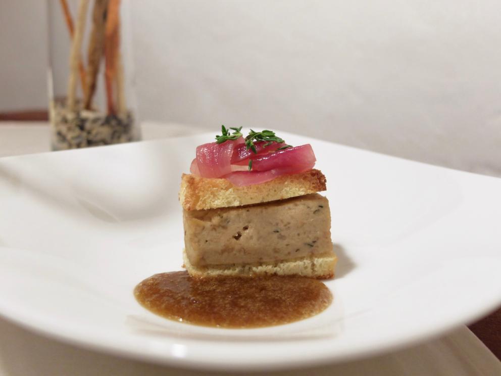 Photogallery






Our nice dinner in the photos by Tanio Liotta. Starting with the appetizers: Wafers of rice from Sibari (black and whole rice) with ketchup and 'nduja









Buckwheat biscuits, blue cheese, salted nuts 









Salted codfish croquettes 









Hemp wafer, cucumbers, pecorino, kiwi and mackerel 









Cow’s milk ricotta, tomato gel, vinegar, dehydrated and powdered black olives









Courgette roll with potatoes from Sila, egg yolk, mustard sauce, cream of blue cheese and anchovy and courgette flower 









Tartare of Podolica, mustard mayonnaise, marjoram, fig molasses and toasted olive mousse 









Seared octopus, cream of almonds, rocket salad water, wafer of potatoes from Sila with squid ink 






