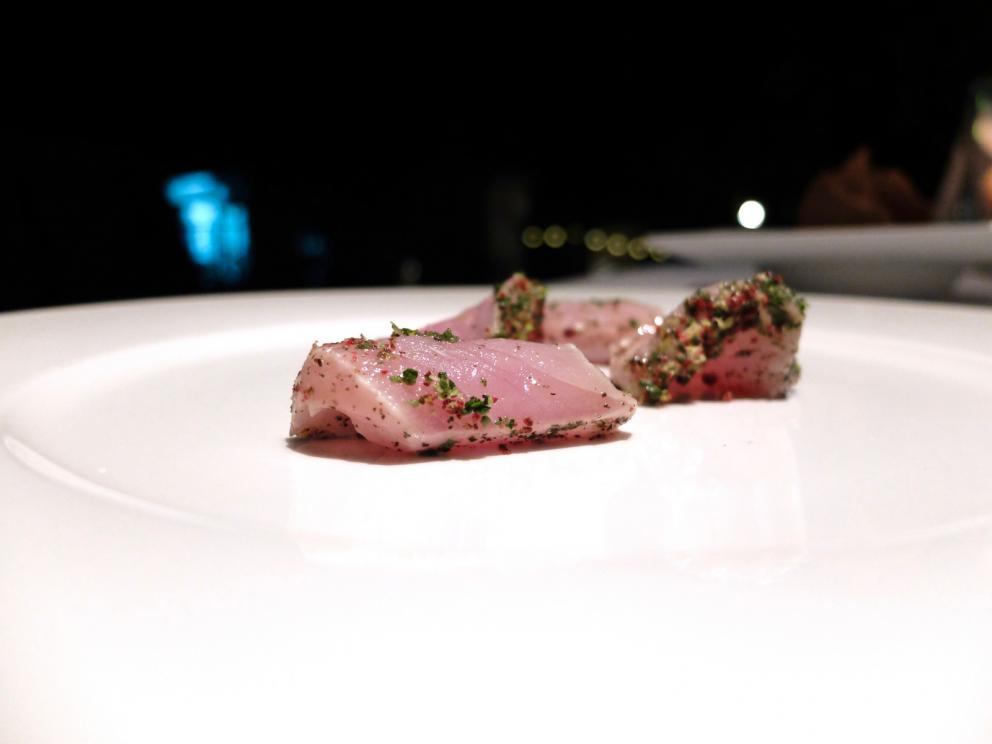 Photogallery






Our dinner at Dattilo. Pictures by Tanio Liotta. Meanwhile, the remarkable toasted bread (made with Senatore Cappelli flour) served with oil butter produced by Ceraudo









Initial meatballs, with ricotta, potatoes and prosciutto...









Fried filo pastry sfogliatella filled with sardella, caciocavallo podolico, thyme, Pachino cherry tomatoes and pistachios from Bronte. Delicious, like the meatballs









Sandwich with maison sesame, podolica burger, salad, ketchup and mayonnaise 






