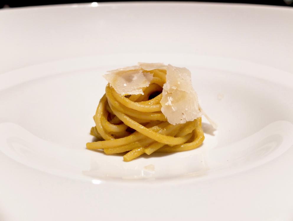 Photogallery






Our dinner at Dattilo. Pictures by Tanio Liotta. Meanwhile, the remarkable toasted bread (made with Senatore Cappelli flour) served with oil butter produced by Ceraudo









Initial meatballs, with ricotta, potatoes and prosciutto...









Fried filo pastry sfogliatella filled with sardella, caciocavallo podolico, thyme, Pachino cherry tomatoes and pistachios from Bronte. Delicious, like the meatballs









Sandwich with maison sesame, podolica burger, salad, ketchup and mayonnaise 









A great, balanced and elegant dish, right away: Snapper, bergamot, silt and pink pepper, that is to say a snapper ceviche, citrus fruits, wild mustard flowers, honey, onion extract

 









Tomato, apple and lemon 









Mullet, bread and orange, an always explosive classic









Potato, pepper and basil: she cooks the potato in ashes, then glaze it with a reduced juice of roasted peppers, then adds basil juice









Lukewarm seafood and covatelli soup






