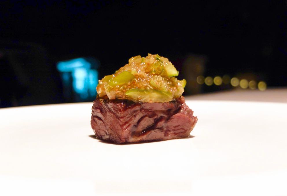 Photogallery






Our dinner at Dattilo. Pictures by Tanio Liotta. Meanwhile, the remarkable toasted bread (made with Senatore Cappelli flour) served with oil butter produced by Ceraudo









Initial meatballs, with ricotta, potatoes and prosciutto...









Fried filo pastry sfogliatella filled with sardella, caciocavallo podolico, thyme, Pachino cherry tomatoes and pistachios from Bronte. Delicious, like the meatballs









Sandwich with maison sesame, podolica burger, salad, ketchup and mayonnaise 









A great, balanced and elegant dish, right away: Snapper, bergamot, silt and pink pepper, that is to say a snapper ceviche, citrus fruits, wild mustard flowers, honey, onion extract

 









Tomato, apple and lemon 









Mullet, bread and orange, an always explosive classic









Potato, pepper and basil: she cooks the potato in ashes, then glaze it with a reduced juice of roasted peppers, then adds basil juice









Lukewarm seafood and covatelli soup









Spaghettoni, courgette flowers, Parmigiano: the pasta is made with bronze moulds, the courgette flowers are in the shape of a cream. The Parmigiano is matured 36 months. Strong acidity, an unexpected first course









Seabass, seabass emulsion and candied lemon: lovely









Fennel and lemon: like in the old days, a sorbet between fish and meat. It’s pleasurable: the fennel is marinated in water and sugar, then there’s wild fennel and muscovado sugar






