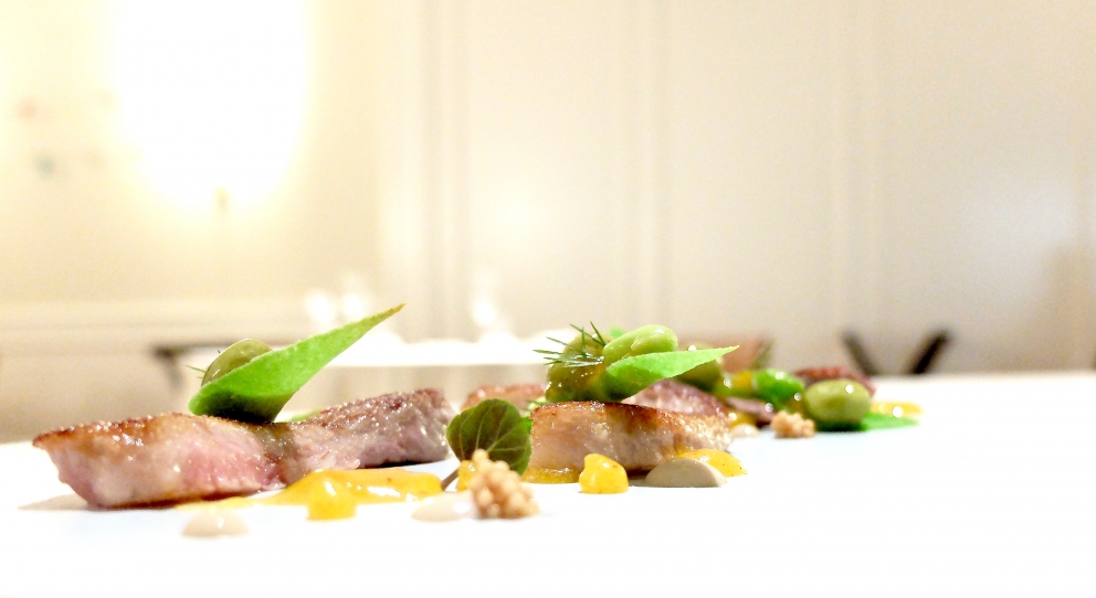 Galleria fotografica






Cannolo di erbe fritto con cavolo nero, sopra una gelatina di carpione (fotogallery di Tanio Liotta)









Melanzana moderna, cotta al forno intera, poi ricomposta. Con foglia di tetragona









Caramella di cipolla, mango e fegato grasso. La cipolla viene seccata per ricavarne un velo, poi messa sulla teglia e completata col ripieno. «E' la tecnica dei brigidini», racconta Bartolini, scusate la rima. Tipici di Lamporecchio, lui è di Larciano, 6 km scarsi di distanza









Patata soffice, uovo e uova









Okra fritta con calamaretto e shiso verde









Gamberi di Santa Margherita in due passaggi...









...con Illusione di mandorle siciliane






