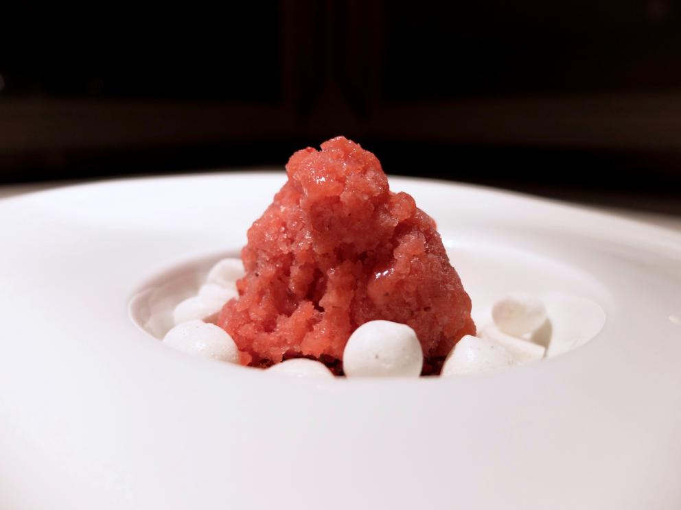 Photogallery






Our dinner at Uliassi in the photos from Tanio Liotta. Meanwhile, the protagonists: chef Mauro with his sister Catia and son Filippo









The appetizers: Seaweed wafer, Hazelnut wafer and foie gras (a super classic, always delicious), Fake beef and almond olive, Crostino with anchovy and truffle, fabulous, paired with Kir Royal. The the first dish, in the photo: Raw scampi, juice of raw scampi head and finger lime. Great balance with the finger lime adding complexity









Pancotto, almonds and sea urchins from his friend Roberto Petza









Benvenuti al mare, that is to say hot stock made with clams, anemones, processed mussels and seaweed. A voluptuous blow, a sea to shake with the right whisk









Sogliola alla Maître d’Hotel: nostalgic, a reassuring, elegant the-way-we-were









Il mare dentro, a superb dish made with fish entrails: salted cod and monkfish tripe, heart of turbot, squid liver... They’re cooked separately, each mouthful giving a different elegance. Uliassi uses scraps, waste products









Another masterpiece: Acqua di insalata, pane e lumache. We move to the countryside. Uliassi describes it perfectly: in the palate, the damp taste of the earth in Romagna. Snails, broad bean gelato, bread, salad water, made very powerful by pressing and maceration









Turbot neck in potacchio, alla moda dei contadini di Senigallia: this dish recalls a local tradition. The neck, in fact it’s the mandible, is seasoned with lard, tomato sauce, white wine, wild fennel and garlic









Mezze maniche “au beurre blanc”, boccaincava fish and boccaincava liver: French echoes, Escoffier comes to the mind, but the plus is given by the stargazer fish liver, «one could also use mullet, or weever...»









Uliassi wastes nothing: here’s the second part of the potacchio, first the turbot’s mandible, now the Turbot head with capers and anchovies, cooked on the barbecue, an Adriatic grill









Wood pigeon and sea urchins, earth is getting closer…









...before the savoury end, meaty as usual: Grouse, oyster, toasted seeds. Grouse is a bird from the partridge family, which lives in Scotland, where it feeds only on heather. This gives the meat a pleasant and intense flavour recalling peat and therefore Scotch whisky. The seeds recall toasted aromas, plus there’s the iodine in the oyster






