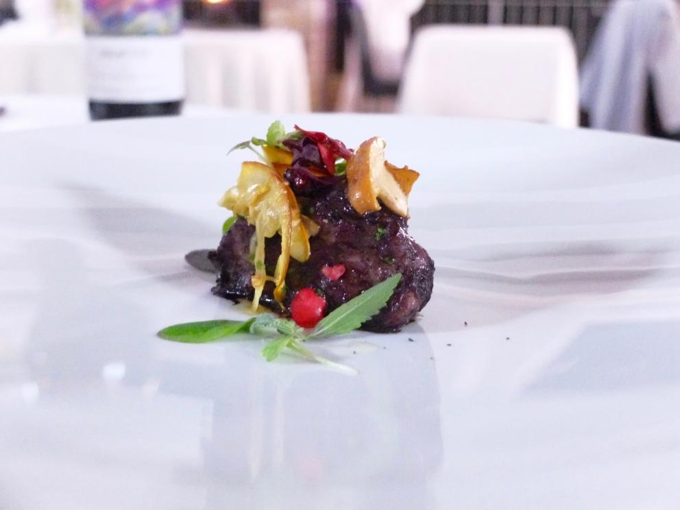 Photogallery






Mammoliti with patron Ventura and the staff: 12 people. Portuguese Pedro Demetrio is the sommelier. Photos by Tanio Liotta









We start with the appetizers: Tuile with squid ink and tuna mousse  









Beef steak flower (Heliconia mariae) and sweet peach 









Tube of bechamelle and jowl bacon 









Goat cheese éclair 









Radish with sesame brittle and cream of anchovies 









Potato scamorza with carbonara cream 









Fermented celeriac pastry with Timut pepper 









Non ci sento bene: roasted abalone with yakitori and tonkatsu sauce, a seasoning of chilli pepper, red shiso and plums









Agastache ravioli, scampi tartare, green shiso granita









Steamed bun with brown crab









Emmental al mare: calamari, brown crab and panzanella extract









Pomod’oro, a homage to artist Arnaldo Pomodoro: tomato in its essence, burrata mousse, water aromatised with rhum agricole. A little too sapid









The other side of the  Pomod'oro: burrata mousse with tomato water foam and four types of basil: lemon, purple, sanremo and licorice









Pomod'oro, again: yellow and red date tomatoes, whole wheat frisella with tomato confit and water from six types of tomato









Foie gras, gado gado. Gado gado is a typical Indonesian side dish made with vegetables and peanut sauce









Cromesqui di foie gras, a sort of croquette









Spaghetti BBQ









Un giorno di ordinaria follia: beetroot cooked in a crust of salt, peaches, Ethiopian coffee. Delicious









Re dei fiumi: arctic char, anchovies, crayfish, vermouth, lovage infusion and celery. A great dish






