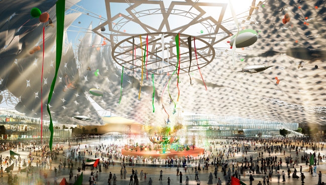 Now the Milanese edition has ended, we return on the rendering images of the future Expo: the World Fair in Dubai (20th October 2020-10th April 2021) aims for a total of 25 million visitors, an exhibition area of 438 hectares, a total daily capacity of 300K people and a daily flow of 153K visitors. Before that, we’ll have Expo 2017 in Astana, a sort of mid-term fair to occur in the capital of Kazakhstan, from 10th June till 10th September 2017