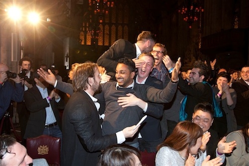 Galleria fotografica






Il gonfalone della World's 50Best








Massimo Bottura e la moglie Lara, terzo alla fine








Massimo Bottura








Selfie di Spagna: da sinistra, la giornalista Lara Rivas, Quique Dacosta, Joan Roca e Andoni Luis Aduriz








Massimo e Lara Bottura








Jordi, Joan e Josep Roca, retrocessi al secondo posto con il loro Celler de Can Roca di Girona








Gaston Acurio, Astryd y Gaston, Lima (Peru), 18°








Enrico Crippa








Fergus Henderson di St. John, suo il premio alla carriera 2014








Inaki Aizpitarte di Chateaubriand a Parigi (27°) e Davide Scabin del Combal.zero (51°)








Elena e Juan Mari Arzak, ristorante Arzak di San Sebastian, ottavi








Yoshihiro Narisawa, Narisawa a Tokyo, 20°








Tutto pronto per le celebrazioni nella Guildehall di Londra








Agli estremi Raffaele Alajmo maitre delle Calandre (46°) e Pascal Barbot dell'Astrance di Parigi (38°)








Enrico Crippa, 39° col suo Piazza Duomo seduto accanto a Giuseppe Palmieri e Massimo Bottura dell'Osteria Francescana





