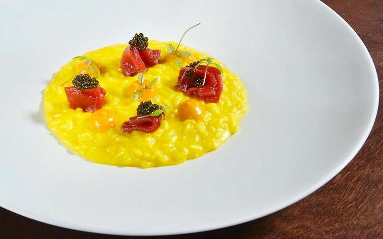 Photogallery






Mario Cornali, Collina, Almenno San Bartolomeo (Bergamo)

Stewed snails from Almenno, fumet of powdered corn from Prato – This dish is the consequence of the meeting with Andrea Togni, a young snail breeder from Almenno. I was inspired by the fact that I had an organic snail farm only two kilometres from home









Antonio Cuomo, Hostaria del Relais San Lorenzo, Bergamo

Dreaming… Cesar salad – We’ve rebuilt a great classic by changing all its textures, with water of Parmigiano, iceberg salad ice cream and confit tomato mousse









Giuliano Pellegrini, Lio Pellegrini, Bergamo

Salad with tripe, tuna, fried polenta, cucumber and white beans from Soragna – Tripe is a dish I wanted to change because I always had a good memory of it. My grandmother Alice made an excellent tripe stew...









Antonio Borruso, Umami, Bormio (Sondrio)

Neve al sole [Snow in the sun] – A dessert uniting saffron, litchi and a white chocolate mousse









Enrico and Roberto Cerea, Da Vittorio, Brusaporto (Bergamo)

Steamed king crab with hazelnut praliné and bottarga – An intriguing and delicious dish, where the white and reddish meat, firm and as sweet as honey, is finely matched by the sapidity of bottarga, much rougher and stronger. All this paired with the fattiness and crispiness of the best hazelnut in the world, the tonda gentile from Cortemilia









Nadia and Giovanni Santini, Dal Pescatore, Canneto sull'Oglio (Mantua)

Mountain potato cream with poached eggs, tuna bottarga, asetra royal caviar and capers – A great dish from Dal Pescatore’s tradition yet conceived and prepared by the new generation in the kitchen, that is to say by Giovanni Santini – photo by Culinaire Saisonnier-Dirk Kerstens









Enrico Bartolini, Devero, Cavenago di Brianza (Monza Brianza)

Risotto Arlecchino – Sauce below, rice on top. A return to the Baroque with a modern interpretation









Daniel Facen, Anteprima, Chiuduno (Bergamo)

Tuna salad with sour egg, purple potatoes and olive oil – It’s like a Salad Niçoise in which the tuna is seared and then cooled in water and ice. The purple potatoes have different textures, in pieces, as a small purée and dehydrated. The tomatoes are confit, the French beans are cooked with ultrasounds, the egg in vinegar and the oil is in a sugar capsule, with anchovies from the Cantabrian Sea









Davide Oldani, D’O, Cornaredo (Milano)

Milanese style apple marrow – Because it represents the tradition of a Milanese “dish” but with the lightness of good modern cooking









Stefano Cerveni, Due Colombe, Corte Franca (Brescia)

Warm spaghetti, scampi, sweet paprika and Calvisius Tradition caviar – Luxury and flavour in a dish full of careful simplicity. The service temperature at 40°C enhances the aromas of and the pleasure to the highest level









Fabio Abbattista, Leone Felice de L'Albereta, Erbusco (Brescia)

Lavarello alla mugnaia, tofeee di cavolfiore e calamondino - This dish is today the most explicit declaration of my cuisine: after 2 years discovering the territory of Franciacorta and thanks to the special relationship developed with <strong>Ferdinando Soardi</strong>, a fisherman in Monte Isola, I chose to give voice to the extraordinary freshwater fish, in this case lavaret









Silvio Salmoiraghi, Acquerello, Fagnano Olona (Varese)

Stewed sturgeon – We love this dish made with sturgeon because it represents the use of freshwater fish in Italy. It’s a version of the sturgeon prepared in Ferrara









Riccardo Camanini, Lido 84, Gardone Riviera (Brescia)

Double buttons with ricotta, anchovies, lemon and turnips – This dish appeared in the menu two weeks ago: it is minimalistic, simple, clean. It offers the classic flavour of ricotta, lemon and anchovies but doesn’t play only with the roundness because it includes the “crispiness” of the turnips. These vegetables, by nature, have irregular fibres; this irregularity can thus be sensed when chewing, and it’s unusual. It’s a double button because it has one slice of turnip below and one on top, and in between there’s the button which is visible – between the translucent slices of turnip – and ready to burst in the mouth









Stefano Baiocco, Villa Feltrinelli, Gargnano (Brescia)

Piglet from Orvieto "alla diavola" – With a cream of wild herbs. The palate is intrigued by the fat and acid notes, the bitter leaves and the spicy touches, the soft and crispy parts...









Fabrizio Ferrari, Al Porticciolo 84, Lecco

Pache Felicetti, grilled scarpette, armoricaine sauce, puntarelle, dried sweet potato and powdered tarragon – Fireworks for the palate lasting all year long!









Alberto Buratti, Koinè, Legnano (Milan)

Rice spaghetti in cagnone – A local classic, cagnone becomes the seasoning for homemade rice spaghetti









Marco Ambrosino, 28 Posti, Milan

Chiajozza – Squilla mantis, oil aromatised with maritime pine tree, sea urchin ice cream, cabbage. A symbol of my origins (Chiajozza is the bay in Procida where I was born)









Vittorio Fusari, Al Pont de Ferr, Milan

Smoked eel from Cabras, daikon, beetroot essence and hazelnut brittle – A recipe from the new menu in which I wanted to enclose my themes. I choose an ingredient, namely eel from Cabras, which comes from sustainable farms, an important form of virtuous economic development. I then use the small agricultural products from the Parco Sud Milano, an agricultural format that is awakening, safeguarding land. Food is the first medicine and daikon is an emblem of this









Viviana Varese, Alice, Milan

Homage to Ángel León - Ángel León, Michelin starred chef from Andalusia, is the only chef in the world to have found the way to extract plankton. I’ve been at his restaurant in El Puerto de Santa Maria, near Cadiz, and his use of plankton when cooking inspired me so this “tribute” was born as a risotto with plankton with a very thick squid broth, a light aioli sauce, garnished with lime and fried squid. I’m proud of this dish because you can taste the sea, and then I discovered a new ingredient I didn’t know: plankton, which in Greek means "vagabond" because it is formed by those organisms that are passively moved by the currents and the waves. When we serve this risotto we used an underplate which is a microscope photo of plankton taken by two marine biologists, brothers Sardet, who are two experts in the field









Matteo Torretta, Asola, Milan

Beef maxi bon with pappa al pomodoro – An evocative dish, with childhood memories and tradition









Hirohiko Shimizu, Basara, Milan

Squid tagliatelle with red prawns, scallops, sea urchins, caviar with olive oil and yuzu juice – I was inspired by spaghetti with seafood. I wanted to make a dish only using raw fish









Guoqing Zhang, Bon Wei, Milan

General’s Zuo Zongtang chicken – A specialty from Hunan. It’s a chicken fried in its skin, seasoned with red chilli pepper (in Hunan they basically put chilli pepper everywhere), tofu marinated in Chinese wine, sugar, salt, abalone sauce and yellow bean sauce. Finally I toss it with sesame oil and garnish it with black sesame









Paolo Pivato, Bottega del Vino, Milan

<em>Cream of peas with burrata, mint and Patanegra fondue</em> – On a crispy and slightly sweet base of sliced toasted almonds, we place the pea cream which adds a velvety feeling. The mint and burrata give a note of freshness, the pea sprouts and the raw peas add a crispiness that recalls the almond base. Finally there’s the Patanegra fondue which gives a strong touch









Luca Pedata, Carlo e Camilla in Segheria, Milan

Le caramelle – Sweets made with ricotta, buffalo milk mozzarella, spinach, melted butter, candied ginger, chips of veal tongue and reduced cream with mace. Totò, sweets and laughter. Naples and its tongues. My grandmother and ricotta and spinach









Elio Sironi, Ceresio 7, Milan

Tamburello made with salmon and duck liver – It’s a daring match of two fats: sea and earth, which are very different elements, though when united they create a unique and delicate flavour; moreover, the citrus fruit zest, the acidity of the goat milk curdle and the slightly spicy sweetness of the mango chutney create an exciting contrast of flavours









Matias Perdomo, Contraste, Milan

<em>Ricchezza e Povertà</em> [Richness and poverty] – A Milanese-style <i>cassoeula </i>yet different. It is linked with the history of Via Meda 2, the location of <em>Contraste</em>, because it is said that a doctor used to live in this house, in the early Twentieth century, who would look after the poor. Once a week, he’d open the doors of his office to cure them and feed them. The dish is composed of a few coins made with gelatine of baked pork shoulder. They are served with a consommé of <em>cassoeula</em> on the side. When the consommé is poured, the coins melt, creating a unique mixture









Carlo Cracco, Cracco, Milan

Prawns from S. Margherita, pistachio from Bronte and turnip with coffee and orange – A recipe conceived with Luca Sacchi. It’s a version of the prawns which we hold very dear and we will probably present at Identità Milano too. North and South are enclosed in a dish from which we will never want to set us apart because it gave us plenty of emotions (for references, ask Massimo B.)









Fulvio Siccardi, Da Noi In del Magna Pars, Milan

Raw amberjack, seasonal vegetables, liquid Grana Padano, perlage of black truffle – Summing up, it’s the right meeting between sea, earth and Italian craftsmanship









Daniel Canzian, Daniel, Milan

Vegetarian savoury petit fours – The dish is composed of different concepts of savoury petit fours, including a broccoli tart, a cauliflower cream puff, a small cannolo with puff pastry and a mousse of parmigiana and pistachio, a Sicilian cannolo with ricotta, olives and tomatoes, cassata, caponata, tomato babà. This idea came from the desire of offering vegetables in a new appearance: fun, tasty and elegant. The goal is to create a selection of small, delicious and light pastries that look nice, taste nice and can suit all the palates of those looking for a surprise









Alice Delcourt, Erba Brusca, Milan

Camomile maltagliati, melted butter, seirass and toasted sunflower seeds – The maltagliati have camomile flowers in the dough, below, we put a cheese fondue. We make the melted butter also using camomile, and we serve this with seirass (a Piedmontese ricotta matured in hay) and toasted and salted sunflower seeds









Eugenio Boer, Essenza, Milan

Tagliatelle "lièvre à la royale" – A provocation, yet a comforting one, following Neoclassicism: a classic of the great French cuisine becomes the most classic Italian first course. A dish finely expressing and characterising my cooking – photo by Bob Noto









Keisuke Koga, Gong, Milan

Spoon Dim sum – It’s a selection of three ravioli: with sea bass marinated with umami, presented with a sea urchin sauce and garnished with a puntarella covered in gold; with smoked scallop and prawn, with an edamame sauce; with wagyū and black truffle, with a sauce of foie gras and duck broth









Andrea Alfieri, Il Chiostro di Andrea, Milan

Ravioli with semolina filled with pork bottaggio served on cabbage and lemon with jus of cassouela – We need to gradually rediscover the recipes from our territory, make them gentler and lighter by playing with ingredients and technique









Andrea Provenzani, Il Liberty, Milan

Tokyo-Milano – Spheres of risotto alla milanese, marrow and gremolata with ginger, sea weeds, coriander, mushrooms and sesame. A classic that has already been done in all sorts of way. This Asian contamination adds a different energy and plurality, I think it is modern and dynamic, but most of all good!









Alessandro Negrini and Fabio Pisani, Il Luogo di Aimo e Nadia, Milan

Raviolo with red mullet marinated with caraway with variegated radicchio from Castelfranco and almonds from Toritto – It’s a brand new recipe. A dish with plenty of sea flavours (we also use the entrails, very fresh), aromatised with caraway and enhanced by the other ingredients: the sweetness of the almonds, the aroma of the mandarin and the slightly bitter flavour of the variegated radicchio from Castelfranco, the freshness and fruitiness of the raspberry vinegar, which acts as a counterbalance for the marine note of the red mullet. It’s a complex dish, given all these flavours and aromas, but at the same time it’s a playful dish too, in which the guest can choose the order in which to taste the different preparations matched with the fish









Pietro Leemann, Joia, Milan

Madre Terra – A soft carrot and hazelnut cake with a beetroot and pea mousse, carrot and orange sorbet and violets from my garden. Good omens for a year full of changes, towards a healthier diet, respecting our dear planet, hosting us, and a renewed friendship with all beings, with one, two or more legs!









Haruo Ichikawa and Michele Biassoni, Iyo, Milan

Ika - Ika is the Japanese word for squid. We thought of making this dish because it perfectly suits the Japanese culinary taste, and it is also a perfect expression of the cutting technique usually used with it. The preparation’s sweetness is due to the so-called "fraying", which enhances its taste









Matteo Fronduti, Manna, Milan

Spaghetti, turnip tops, smoked herring and fresh horseradish – In the menu throughout the winter, or at least until the turnip tops last. Only three strong ingredients full of personality. I’m looking for a balance of strong flavours: managing the contrasts is fun. In the palate, in the end, it’s a pleasant punch. Like fights that bring no wounded









Massimiliano Masuelli, Masuelli San Marco, Milan

<em>Pan fried rice with saffron pistils and marrow jus </em>– A recipe born so as to find a use to the classic leftover risotto that used to be tossed in a very hot iron pan. A “recycled” dish served with a new identity









Giovanni Giberti, Pavé, Milan

Cream of dehydrated peas with cotechino from Piacenza and purple cabbage – A dish for the cold days. To warm you up and get closer to simple things









Cesare Battisti, Ratanà, Milan

Pike in a delicate marinade, its roe, spinach and watercress – Freshwater fish is a very important and precious rediscovery in our menu and listening to the fishermen from Lake Garda explaining how this old recipe was in fact considered a Sunday or festive meal makes you understand how many recipes we still need to rediscover, prepare once again, have people know about and protect as a heritage of national tradition









Matteo Monti, Rebelot del Pont, Milan

Carne – It’s all about the flavour and aroma you get from cooking meat, presented as a pre-dessert. Or a dessert. Or an amouse-bouche. In other words, a jolly









Claudio Sadler, Sadler, Milan

Baby calamari stuffed with dried cod, with crispy panella and radicchio stewed with balsamic vinegar, squid ink – The new dish in one of the temples of Milan’s restaurant scene









Antonio Guida, Seta, Milan

Pigeon fillet with liver royale, black truffle, parsley sauce and lemon balm – I included this dish in the menu only recently, I’m proud to have incorporated my experience on the other side of the Alps, something our guests from Milan appreciate greatly









Fabrizio Ferrari, Terrazza Triennale, Milan

Rustin negàa – I decided to present a traditional recipe from Lombardy









Giovanni Traversone, Trattoria del Nuovo Macello, Milan

Risotto with smoked lard, rosemary and powdered raspberries – I use lard instead of the butter, using it as a sour butter for risotto, the percentage of fat is the same. As a contrast for the smokiness, I use rosemary and for the acidity, on top of the reduced wine and vinegar, some powdered raspberries









Diego Rossi, Trippa, Milan

Chargrilled veal marrow – A dish that reminds me of primitive cooking. It is cooked on embers aromatised with myrtle, and then seasoned with Sarawak pepper and rosemary. It’s a concentrate of flavours, the essence of the animal. To be enjoyed as it is, or spread on a toast of acid bread. A very simple preparation yet full of content - (photo Oak Seed Studio-Marco Varoli)









Roberto Conti, Trussardi alla Scala, Milan

Artic char, butter and sage, its roe and turnip tops – A noble dish, the result of three humble elements (Artic char, its roe and turnip tops). The herbaceous aftertaste of the turnip tops centrifuge juice is a trip down memory lane when I was a child and looked at the fishermen in the countryside in the park of the Ticino river lingering on, waiting to be lucky – photo by Katia Mangone






