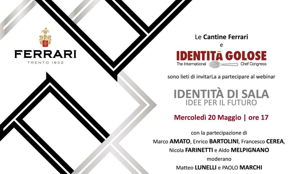 Siete invitati al webinar sulla sala di Cantine Ferrari: Lunelli e Marchi con grandi ospiti