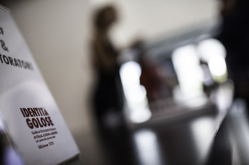 Galleria fotograficaHangar Bicocca, via Chiese 2, Milano. Per la prima volta teatro della presentazione della Guida di Identit&agrave;, &egrave; uno spazio polifunzionale nato nel 2004 dalla riconversione a spazio d&rsquo;arte contemporanea di un ex stabilimento appartenuto alla BredaAperto da gioved&igrave; a domenica, dalle 11 alle 23L'Hangar &egrave; anche HB Kids, programma di attivit&agrave; concepito apposta per i bimbi dai 12 ai 14 anni e le loro famiglie&nbsp;I Sette Palazzi Celesti di Anselm Kiefer, mostra permanente dell'HangarCon le permanenti, anche splendide mostre temporanee come Unidisplay di Carsten Nicolai, a&nbsp;cura di Chiara Bertola e Andrea LissoniSedie in attesa della conferenza di Identit&agrave;Claudio Scavizzi, regista di produzione, Magenta BureauRiunione pre-conferenza: Cinzia Benzi, colonna commerciale di Identit&agrave; Golose e Paolo MarchiAll'accoglienza: Annalisa Bianchi ed Elisa Pella di Magenta BureauClaudio Ceroni, presidente di Magenta Bureau, l'altra met&agrave; di Identit&agrave; GolosePaolo Marchi, l'altra met&agrave; di Identit&agrave; Golose, curatore della GuidaMain sponsorCarlo Cracco, ristorante CraccoOre 10.30, la sala inizia lentamente a riempirsiOre 11, la sala &egrave; gremita. In foto si riconoscono, da sinistra, Lorenzo Cogo, Fabio Pisani,&nbsp;Antonio Santini, Stefania Moroni, Gennaro Esposito, Mario Peqini, Alessandro NegriniTarsia Trevisan, giornalista di Class Life e splendida conduttrice della giornataFabio Barbaglini, da poco al timone della gloriosa Antica Osteria del Ponte di Cassinetta di Lugagnano (Milano)Carlo CraccoLuigi Taglienti, Trussardi alla ScalaChicco Cerea, Da Vittorio a Brusaporto (Bergamo)Anna Maschio, Bonaventura MaschioPadre Maurizio, Opera di San FrancescoGabriele Zanatta, caporedattore della GuidaAndrea Apreda, chef dell'Imago dell'Hotel Hassler e volto di Identit&agrave; New York, 12-14 ottobre prossimiElisabetta Serraiotto, responsabile Marketing & Comunicazione del Consorzio Grana Padano tra Claudio Ceroni e Paolo MarchiAl centro, Beniamino Nespor ed Eugenio Roncoroni de Al Mercato, MilanoSilvio Salmoiraghi dell'Acquerello di Fagnano Olona (Varese), Sorpresa dell'annoFederico De Cesare Viola, giornalista dell'annoMauro Mattei del Piazza Duomo d'Alba (Cn), Sommelier dell'annoAlessandro Pipero, Pipero al Rex, Roma, ma&icirc;tre dell'annoMezzo Christian Milone...... e l'altro mezzo del premio Birra in Cucina 2013Antonia Klugmann e Antonino Cannavacciuolo, migliore cuoca e miglior cuoco 2013Alice Delcourt dell'Erba Brusca di Milano,&nbsp;fresca vincitrice del Cous Cous Fest a San Vito Lo Capo (Trapani)Manuela Popolizio, spalla di Helmut K&ouml;cher del Merano Wine Festival (prossima edizione: 10-12 novembre 2012) e del Milano Food and Wine Festival (9-11 febbraio 2013)Alessia Magistroni, general manager dell&rsquo;Hangar BicoccaAimo Moroni, Il Luogo di Aimo e NadiaIn prima fila da sinistra, Aldo Palaoro, Comune di Milano, Sara Peirone di Lavazza, Marco Barbieri di Acqua Panna/S.Pellegrino, Alfredo Pratolongo di Heineken Italia ed Elisabetta Serraiotto, Consorzio Grana PadanoIrrompe Gennaro Esposito, Torre del Saracino di Vico Equense (Napoli)Da sinistra, Fumiko, Gennaro Esposito e Salvatore La Ragione de La Torre del Saracino (quest'ultimo premiato Sous chef dell'anno) con&nbsp;Carlo Mogolino di Torre RosazzaMario Peqini, pasticciere dell'anno, Aimo e Nadia, solleva una maglietta con la bandiera del suo paese: AlbaniaAntonia Klugmann, cuoca dell'anno con Daria Abbondi di Magenta BureauHigh five Marchi-CannavacciuoloCannavacciuolo appone il suo ditonePadre Maurizio prepara il discorsoMarchi, Padre Maurizio, Chicco Cerea e Cesare Battisti annunciano la serata benefica del 21 ottobre. Tutti i dettagli quiFine conferenza: tutti al Dopolavoro, il ristorante di Paolo Casanova dell'Hangar Bicocca......oppure a riveder le mostreNon resta che leggere