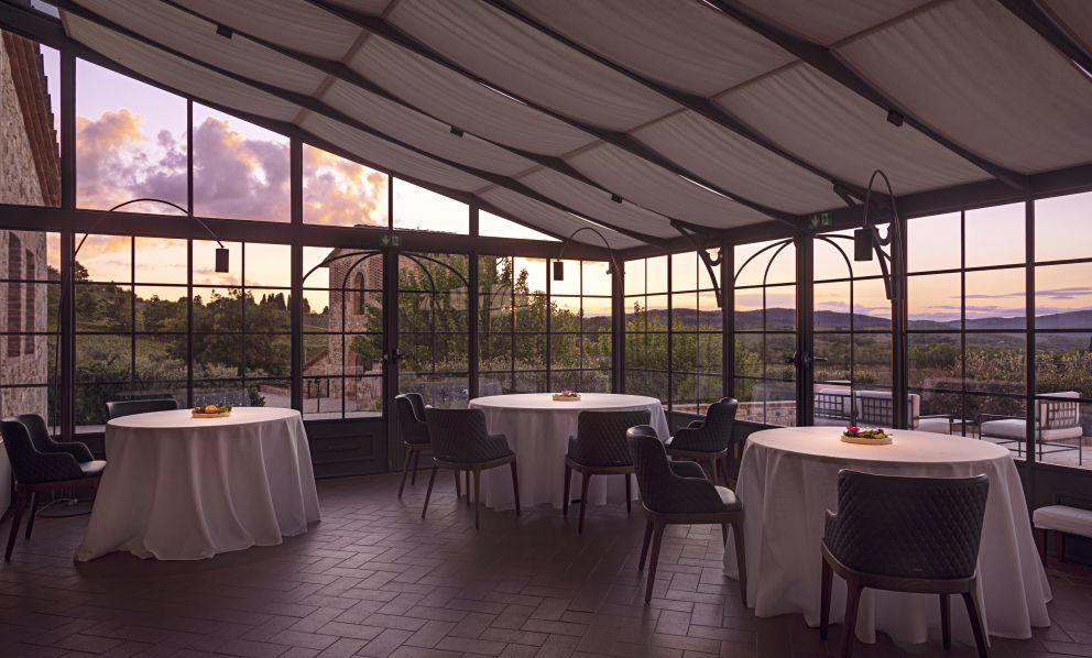 In un ristorante in Toscana, non esiste una carta, ma solo un invito ad attivare i sensi