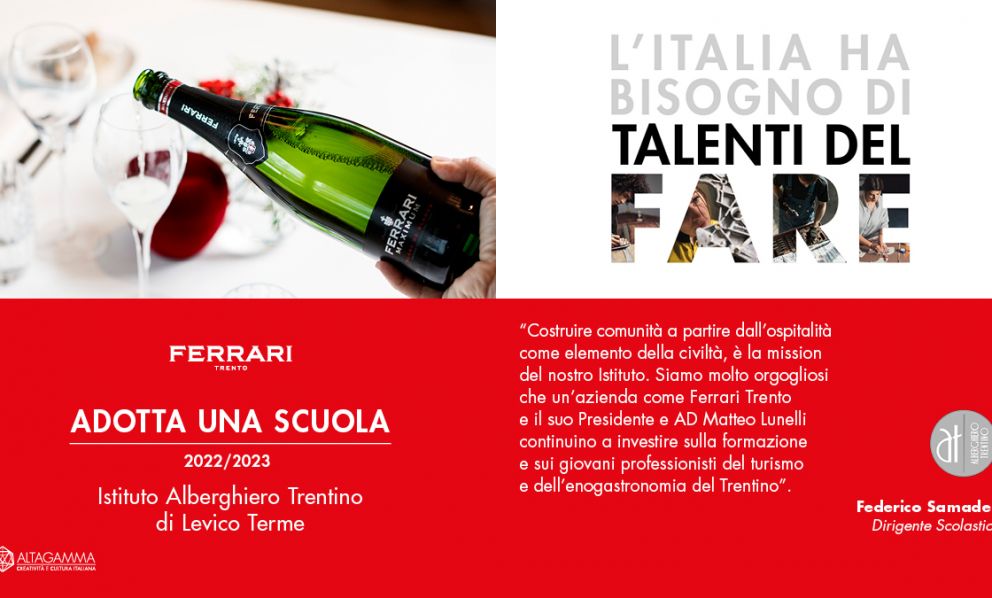 Adotta una scuola: Ferrari Trento e Altagamma per formare i futuri professionisti dell'ospitalità