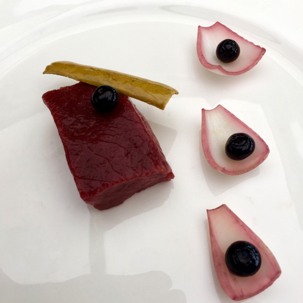 Photogallery






Iside De Cesare, La Parolina, Acquapendente (Viterbo)

Cod, garlic, oil and chilli pepper









Gianfranco Pascucci, Pascucci al Porticciolo, Fiumicino (Rome)

Eel tortelli in a broth of miso and caviar. Lake of Burano, WWF oasis: eel, myrtle and lentiscus. We’re collaborating with the WWF oases to give a "taste" to these places (photo by Andrea Di Lorenzo)









Claudio Petrolo, Claudio Petrolo, Gaeta (Latina)

Sea essence. Raw and cooked elements start an explosion with the flavour of the sea









Marco Bottega, Aminta resort, Genazzano (Rome)

Salmon, green apple and Orient spices. A meeting of sour, bitter, sweet and savoury









Rocco de Santis, Il Vistamare del Fogliano hotel, Latina

Red mullet in bread crust. A snack you can also eat with your hands, enclosing the scents of the South (I’m from Salerno): it’s like biting the sea together with onion, garlic, mint, lemon scents, raisins and pine nuts









Daniele Usai, Il Tino, Ostia (Rome)

Gnocchi with mandarin, with cod tripe and spinach. A historic dish from our menu has just returned in a current version









Gino Pesce, Acqua Pazza, Ponza (Latina)

Candele, cheese, pepper, white fish and courgettes. Created for a project we presented at Expo Milano with the goal of enhancing all the POD products of Lazio









Maurizio e Sandro Serva, La Trota, Rivodutri (Rieti)

Crayfish, roots, tubers, watercress with smoked trout and lake whitefish roe. A concentrate of flavours and lightness: roots, tubers and crayfish are steamed with aromatised water, with vegetable peels and Matcha tea. There’s no salt: the sapidity is giveb by the roe, the smokiness of the trout and the minerals in the vegetables and in the watercress, picked from our brook






