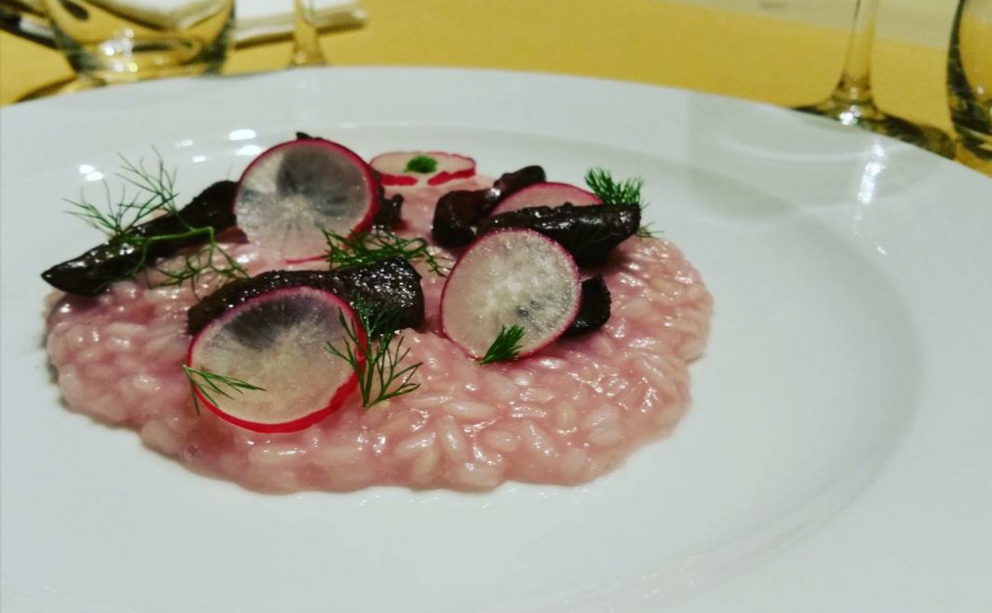 Photogallery






Gianni Dezio, Tosto, Atri (Teramo)

Tortelli with artichokes, fondue of pecorino from Atri, mint and liquorice. Liquorice and mint unite so as to enhance one of the most important vegetables in Italian cuisine









Valerio Centofanti, L'Angolo d'Abruzzo, Carsoli (L'Aquila)

Pappardelle with gelded lamb with pecorino from Alta Valle del Turano. The lamb is gelded before it is two months’ old and raised for 18 months. A dish full of emotions and sensations that has disappeared from Italian kitchens (in the picture, the gelded lamb)









Niko Romito, Reale Casadonna, Castel di Sangro (L'Aquila)

Because it’s the proof that constant research in the kitchen (in this case applied to cutting and macerating cabbage) can pull down the "wall" of vegetal representation and give new and powerful solutions in terms of structure and taste. Creating surprise and deep emotion. For me, it represents a new phase









Mattia Spadone, La Bandiera, Civitella Casanova (Pescara)

Vegetables cooked in salt. I worked on cooking in salt only using vegetables (from our kitchen garden). It may seem banal but I’ve been working on this for over 3 months: these are roots and leaves presented in different textures, crispy, mashed and thinly diced









Patrizia Corradetti, Zenobi, Colonnella (Teramo)

Meat and spinach ravioli with Neapolitan genovese sauce. I needed to include in the mid-August menu a first course with filled pasta that would still be traditional









Nadia Moscardi, Elodia nel Parco, L'Aquila

Textures of pasta and vegetable garden. It is inspired by Le Virtù, an ancient soup from Abruzzo that was made by the bride for the future mother-in-law to prove her virtues in the kitchen










William Zonfa, Magione Papale, L'Aquila

Castratissimo. Gelded meat is very popular in Abruzzo. The sauce you see is a dehydrated “veil of gelded meat sauce”, wrapping the soft meat. Upon contact with the heat and humidity of the meat, it is rehydrated and gives life to the memory of meat chops coming out from the sauce itself









Cinzia Mancini, Bottega Culinaria Biologica, San Vito Chietino (Chieti)

Pescatrice noir. My territory and the elements defining it: sun, rocks, sea, wind and fire









Stefania Di Pasquo, Locanda Mammì, Agnone (Isernia)

Raspberry mousse with caramelised white chocolate and hazelnuts. It’s a non-sweet sweet, a dessert that represents a change from the classic desserts I have in the menu. It represents my current desire for change









Felice Sgarra, Umami, Andria

Cream of cannellini beans and scampi with lemon sourness. A fresh course but also one that is suitable for every occasion
 









Antonio Scalera, La Bul, Bari

Home-smoked mackerel, toasted walnuts, jam and gelatine of friggitelli peppers. Blue tailed fish: poor, from the tradition and history of Apulia. Cinderella becomes the queen on our table









Giovanni Lorusso, Memory resort, Bisceglie (Barletta, Andria e Trani)

Sea bass, smoked Jerusalem artichoke, green affilla and sesame praliné. The fish, the aroma of almonds, the sauce of smoked Jerusalem artichoke, the aroma of the baby peas that have just sprouted and the sesame praliné adding sweetness and balsamic notes









Teresa Galeone Buongiorno, Già Sotto l'Arco, Carovigno (Brindisi)

Pink gnocchi with pesto heart, ricotta and puffed beetroot. A voluptuous mix of colours and flavours









Antonella Ricci and Vinod Sookar, Al Fornello da Ricci, Ceglie Messapica (Brindisi)

Drops of ricotta on a pesto of wild chards, crispy pancetta and pepper smoked with apple wood. The brackish note of the chards enhances the milky taste of the ricotta, strictly produced by Mrs Anna Argentiero. In this season there’s the best ricotta and wild chards. In the menu until April









Francesco Nacci, Botrus, Ceglie Messapica (Brindisi)

I wanted to be a chop. Smoked carpaccio with olive leaves where the "thinness" substitutes the "long cooking time" and the creams with classic flavours (tomato, pecorino, capers) give it the softness and succulence of a homemade "braciola al sugo" (chop with tomato sauce)
 









Filomena Silibello, Cibus, Ceglie Messapica (Brindisi)

Quail soup with simeto durum wheat, chicory and wild scattapietre. The hunting tradition of this territory and the richness of wild herbs induced our grandmothers to serve all that nature had to offer locally









Salvatore Amato, Borgo Valle Rita, Ginosa (Taranto)

Risotto with burnt garlic, oil, chilli pepper and sea urchins. Our agricultural tradition and all the elegance of the sea melt in a dish capable of recalling the best childhood memories






