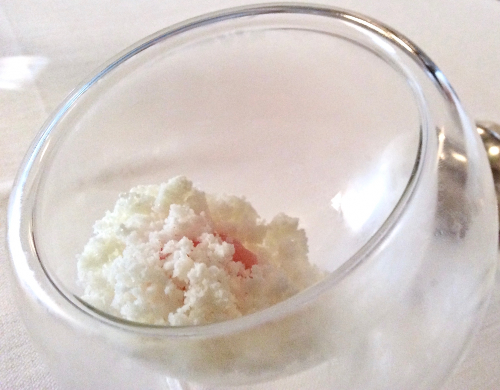 Photogallery






We are very happy to celebrate the highest excellence firmly reached by Anthony Genovese’s Il Pagliaccio. Here are the photos taken during a recent meal, starting from some amuse bouche, that is to say Corn and hazelnut cream and Stockfish and quinoa cannolo 









After the appetizers, there’s the Potato cylinder, beef gelatine, speck, fennel, herring roe and lime and Venere rice taco, Russian salad and tuna mayonnaise 









Dim sum with onion cream, parsley ice cream and porcini broth 









Delicious Oyster with pepper gelatine, powdered buckwheat, lettuce, caramelised watermelon and vermouth granita 









The chef has an extraordinary talent for giving new life to fine dining ingredients-pillars that are often exploited and thus trivialised. He gives some clamorous interpretations: this happened in the past with Scallops, carrots, ginger and green apple (read here. But he even presented a version lacquered with white chocolate), and more recently with the extraordinary Red prawn, bergamot, camomile, oats and mortadella, which Matteo Zappile, guiding one of the two or three best dining room services in Italy by himself after Gennaro Buono left (in our case with the excellent help of Giovanni Trani and young Luca Belleggia, born in Macerata in 1990), pairs with a rosé sparkling saké. Wow









Burnt wheat spaghetti with garlic oil and chilli pepper, sea snails, fried nori seaweed and sea urchin granita. Genovese still has an undeserved fame for being cryptic but in this case he screams loud and clear through the full yet elegant, mellow yet round flavours. It is both comfort food and a very elegant course: a mature strike









Bone marrow tortelli, cream of smoked tomato and friggitelli water









Monkfish, onion water, grilled shallot, green apple, compote of kombu seaweed and candied lemon 









Honey glazed pork, caramelised eel, beetroot and cream of dried broad beans 









Milk ice cream, caprino cheese mousse, caramelised cereals, plum and sage gelatine






