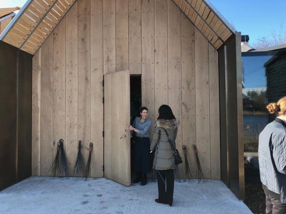 Photogallery






Noma 2.0 is in Christianshavn, the same neighbourhood as the first Noma. They’re 1.5 km apart, a 15 minutes’ walk. This picture shows the distance: to the right, there’s the warehouse of the old location (in Strandgade 93), to the left the smokestacks of Amager Bakke, the futuristic incinerator below which stands the new Noma (in Refshalevej 96)









Weather permitting, you can have a peaceful walk between the previous Noma to today’s Noma 









The new Noma is on an isthmus surrounded by canals. In the future they also want to reclaim some small parts for hydroponic farming









Bucolic scene with incinerator









Bikes left outside Noma. It’s the favourite means of transport among employees and interns









The long path taking you to the restaurant. The fence on the left shows how works are still in progress









On the two sides of the path there are the two new sections of the "Noma village", each with its specialty: grill, hot dishes, snacks, fermentations... In one month’s time, behind the fence we’ll have greenhouses, the test kitchen and the bread making area









To the left, before arriving at the restaurant, the future test kitchen. This will be run by Danish Mette Søberg with Riccardo Canella. "My first challenge?", reveals the latter, for a long time sous chef here, "is to work on the extraction of essential oils" 









The future Test Kitchen









The temporary gangway to the restaurant









Looking from the door to the restaurant, there’s a lake and the smokestacks puffing vapour from the Amager Bakke incinerator. It’s a futuristic project, both in terms of sustainability and architecture. It’s also known as Amager Slope or Copenhill, and its author is starchitect Bjarke Ingels, the same who designed the new Noma. Gradually opened in 2017, it transforms waste into electricity. The goal is to donate electricity to 62500 houses and hot water to 160000. It’s part of an ambitious project to transform Copenhagen into the first city in the world in terms of zero carbon dioxide emissions by 2025. By autumn this year, Amager Slope should open its ski slope, a climbing wall and a hiking track. You’ll be able to slalom on top of the incinerator









The windows from the dining room









Work is still in progress (photo taken on Thursday 22nd February 2018)









Traces of the old building, with barbwire. During WWII, they built bombs here









A view of the dining room at night (photo from Instagram/James Spreadbury)






