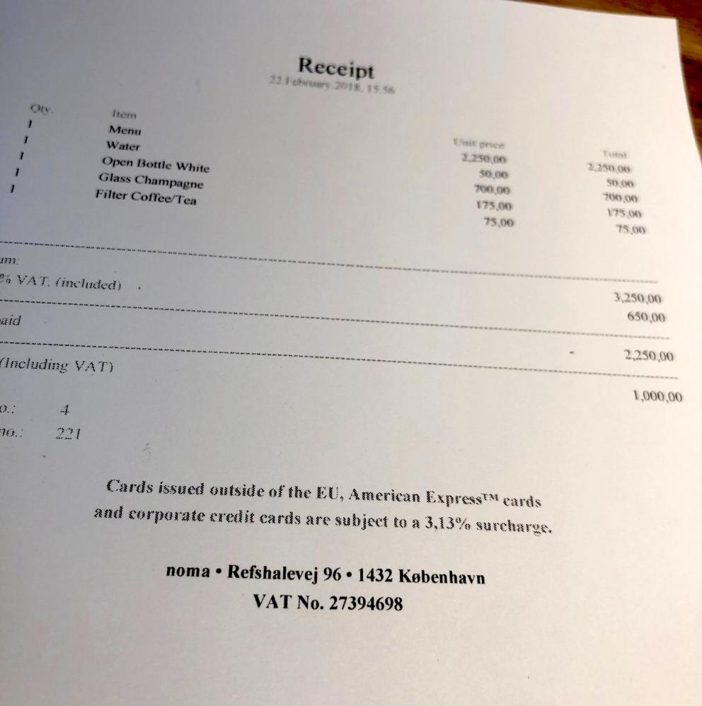 Photogallery






Noma 2.0 is in Christianshavn, the same neighbourhood as the first Noma. They’re 1.5 km apart, a 15 minutes’ walk. This picture shows the distance: to the right, there’s the warehouse of the old location (in Strandgade 93), to the left the smokestacks of Amager Bakke, the futuristic incinerator below which stands the new Noma (in Refshalevej 96)









Weather permitting, you can have a peaceful walk between the previous Noma to today’s Noma 









The new Noma is on an isthmus surrounded by canals. In the future they also want to reclaim some small parts for hydroponic farming









Bucolic scene with incinerator









Bikes left outside Noma. It’s the favourite means of transport among employees and interns









The long path taking you to the restaurant. The fence on the left shows how works are still in progress









On the two sides of the path there are the two new sections of the "Noma village", each with its specialty: grill, hot dishes, snacks, fermentations... In one month’s time, behind the fence we’ll have greenhouses, the test kitchen and the bread making area









To the left, before arriving at the restaurant, the future test kitchen. This will be run by Danish Mette Søberg with Riccardo Canella. "My first challenge?", reveals the latter, for a long time sous chef here, "is to work on the extraction of essential oils" 









The future Test Kitchen









The temporary gangway to the restaurant









Looking from the door to the restaurant, there’s a lake and the smokestacks puffing vapour from the Amager Bakke incinerator. It’s a futuristic project, both in terms of sustainability and architecture. It’s also known as Amager Slope or Copenhill, and its author is starchitect Bjarke Ingels, the same who designed the new Noma. Gradually opened in 2017, it transforms waste into electricity. The goal is to donate electricity to 62500 houses and hot water to 160000. It’s part of an ambitious project to transform Copenhagen into the first city in the world in terms of zero carbon dioxide emissions by 2025. By autumn this year, Amager Slope should open its ski slope, a climbing wall and a hiking track. You’ll be able to slalom on top of the incinerator









The windows from the dining room









Work is still in progress (photo taken on Thursday 22nd February 2018)









Traces of the old building, with barbwire. During WWII, they built bombs here









A view of the dining room at night (photo from Instagram/James Spreadbury)









The entrance to the restaurant









The usual ritual: a welcome from the entire staff, led by Rene Redzepi 









Behind the entrance, there are formaldehyde tanks with creatures from the abyss, shaped as in Damien Hirst’s works. The first image once you’re inside is to reproduce a Scandinavian village









The service kitchen is larger, more spacious and a completely open view from the dining room: "It’s the heart of our Scandinavian village", says Canella. There are 30 cooks working here now. 10 more, compared to the previous Noma









Large skylights above the cooks









There are currently more than 100 people working at Noma, of whom 63 are cooks - 26 employed, and 37 as interns









There’s fire in the kitchen, for the first time









On average, the dining room can host 40 people. "However", complains Redzepi, "there’s always someone who turns up with more people than the ones booked"









While the dining room is set, the outside space still need to be defined









The staff made the dining room decorations. There are no overly expensive designer objects









Dried fish









Seaweeds hanging from the ceiling









Dried octopus heads preserved in salt (with a balloon inside)














Bjarke Ingels and Redzepi’s plan included the wish to recreate a Danish farm









The luminous private dining room









The counter in the dining room. They drew the beams from the canals around the restaurant














The mise en place, bare and strictly without tablecloths









Water jug, candle, flower vase









A warm cloth, to begin with









Australian James Spreadbury, restaurant manager and partner at Noma









Welcome drink: Champagne extra brut Blanc d'Argile from Domaine Vouette et Sorbée









Sea Snail broth. The welcome dish at Noma is, as usual, a hot “soup”









Stefano Ferrano, from Torino, presents the following dish. There’s always a large Italian colony at Noma









Venus clams. Molluscs from Limfjord (Denmark) mixed with decorative clams, typical of Noma. Beside them, shells with blackcurrant oil and “Danish curry”, made with toasted coriander seeds, fennel and fennel seeds









The lid above the following dish. The mussels are not edible









Best of the mussel. Mussels open in a pan with water of fermented barley. «We recreate the mussel», says Canella, «using just the flaps, the best part». The paste is made with scraps from the mussel, cooked in smoked butter









The next dish is conceived and served by Riccardo Canella, the Paduan sous chef who conquered Redzepi, here with dining room intern Feline Hansen









Dried fruits and shrimps. In this case, the heads are not a decoration, but you must suck them –best not eat them because of the bones: they’re filled with a lovely prawn cream. The small crustaceans are still alive when they arrive on a ship straight from the Norwegian fjords









Inside, under the prawn broth skin, there’s fruits and vegetable preserved from the previous summer with raw prawns and gooseberry sauce with blackcurrant oil









How about beverages? There are three options, as usual: wine pairing (6 glasses plus a beer plus sake, 150 euros), juice pairing (juices and extracts, 110 euros) or a choice from the list. They recommend Champagne Chut... Libre from Val'Frison pour Dominique Derain, 50% Pinot Noir, 50% Chardonnay created by a couple who met at the old Noma. Well bodied, it will be a good match throughout the meal









As usual, the wine list starts with Champagne: the cheapest is 1400 crowns (190 euros)









White wines begin with labels from cold climates: first Austria, increasingly popular for its natural wines, then Germany, then all the others









How about Italy? Few names, among the white wines, from North and South









A dozen red/orange wines









Sea star, that is to say Cured trout roe and eggs, the emblem dish of this new era. They recommend moving the teaspoon from the heart to the edges of the tentacles. Aesthetics win over taste









Jellyfish. The jellyfish gel in the middle is in fact a clarified broth of calamari and recalls the texture of jellyfish. "We tried to cook jellyfish in 300 different ways but none was convincing so far". All around, pickled seaweed. The gel is almost tasteless, it serves to clean the palate after the pickles









Rene Redzepi himself presents the content of the first Seafood platter.









French style service with a small plate below for the empty shells









It’s made of two (per two) pieces: queen clam and mahogany clam









The Queen Clam is a very small variety of Norwegian scallop, seasoned with a vegetal reduction made with cucumber and peas miso. The red tip is the coral. "You should eat it using the top shell ", recommends Redzepi









The Mahogany clam is a centennial clam from the North Sea, very popular in Denmark and Iceland. «You can tell the age by the number of rings, like with trees», says Redzepi, «In 2007 they found one that was 450 years old. We’ve had it in the menu for a decade or so». The razor clam shell serves as teaspoon









Inside, there’s obviously not just a bare Mahogany. «We open it when the client arrives», says Canella, «remove the entrails and then slice it so as to preserve its firm texture». It’s seasoned with stir-fried gooseberry, capers of blackcurrants and blackcurrant sprouts preserved in vinegar. The sauce is made with mussel water









A note on the chairs: they’re more minimalistic. They’re no longer covered in sheepskin or leather from other Danish animals, in the style of Noma 1.0. The most significant element is the napkin: if you go to the toilet, they no longer replace it with a new one. There’s the old one, tied to the chair. "This is sustainability", they explain









The second seafood platter. It’s made of Sea cucumber and sour cream in various textures, including «chicharrones» (at 9 o’clock), sea urchins (at 12 and 3) and gigas oyster (at 6)









Sea urchins pressed in fresh cream and pumpkin seeds









Giga Oyster, a huge oyster from the Pacific, quickly steamed and garnished with pickles. Noma only reserved one thousand of these. In the menu until available









The following dish, off the menu, is again from Canella: horse mussel ragout, rare specimen of which 30 arrive at 'Noma each week









They cook the mussel as if it were kidney, in a sort of Bolognese sauce but with ginger. Ginger? "Yes, we’ve decided to include it, as with other spices, after our Mexican experience"









Another Italian presents a dish, Edoardo Fiaschi from Prato, at Noma for 3 years now









Squid in seaweed butter. An almost neglected Danish squid lightly seared in fermented koji oil, rolled and seasoned with seaweed butter and served on sticks of blackcurrant that widen its aromas. Formidable and beautiful









The following dish is inside a nice bee wax container. It’s made with balloons covered multiple times in bee wax. «We spent weeks making them. We’ve made thousands». They’re disposable...









Sea snail and roses. They recommend to: "Eat it keeping the bee wax on your hands "









Sea snail. Another small nibble from the top part of the sea snail, lightly warmed up in water and served on a reduction of lemon thyme









A sea snail toothpick, initially carved by Redzepi himself









Head of the cod, (right), the real main course at Noma









Another rather laborious recipe. «It takes half an hour just to separate the head. We remove the skin, the collagen, we cut mandibles, tongue, cheek and the part behind. We rinse it in water, spices, koji and cook it in the yakitori with a glaze of mushrooms and spiced fennel broth»









You can garnish the cod as you choose, with a paste of ants (top right corner), a slightly spicy emulsion of koji oil, water and horseradish sauce (left) and Danish curry (bottom)









On the side of the cod, there’s also wild garlic seasoned with smoked butter and roasted yeast. Intense flavour









Cod bones after the tasting









An interlocutory snack made of cod cheek









Pickled vegetables and arctic herbs. The only vegetable dish in the menu, marks the passage from savoury to sweet dishes. Between June and August 2018 the menu at Noma will be 100% vegetarian









Preparation time: half an hour! A challenge for the person making it









Mussels appear once again, a classic emblem









This time it’s a dessert in the shape of a small sandwich. Pear and roasted kelp ice cream 









Cloudberries and pinecones. A dessert that continues Redzepi’s saga of unsweet sweets: cloudberries, pinecones preserved in sugar, yogurt snow (by Italian Jessica Natali) and a sea snail made with cloudberry sorbet









Filtered coffee made with stolen kenyoti seeds farmed in Honduras by a Norwegian guy. Italian sommelier Francesca Niro tells us this story. «In Denmark», she says, «coffee is not a final act»









Sugar kelp tart. Tartelletta di alga kelp con pralinato di pino (sul modello di quello di mandorle, autore Canella), panna e crisp di ostrica









Sugar kelp tart. Jessica Natali, 23, from the March, has been at Noma for 4 years now









Natali introduces the last dish, Plankton cake









It’s Redzepi’s tribute to Andalusian chef Angel Leon, the chef who brought the abyss of the sea on fine dining tables. A final trivia fact at the end of the meal: we were never served bread, a historic strongpoint at Noma. "There’s no need for bread in this menu", said Redzepi









With Canella we walk the very long corridor that starts from the opposite side of the room, right after the entrance









It’s the rationalised and enlarged equivalent of the previous Noma’s first floor. Dozens of guys are making the pre-preparations









Canella with Ali Sonko, Noma’s famous kitchen hand from Gambia who then became partner









Sea cucumbers and huge Artic crabs swim in the water tanks














Ants on a shrimp, the emblem of Noma’s pop-up in Tokyo














The new equipment includes a sonicator for emulsions, a Rotovapor, essential oil extractors. Natural extraction, like that of perfumes, is an idea that Canella would like to develop in all possible ways, following the example of Alajmo









Temporary location for wild herbs









The staff area









Final relax in the lounge next to the dining room, much larger and more luminous than the previous one






