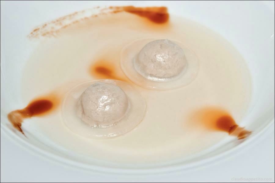 Photogallery






Iside De Cesare, La Parolina, Acquapendente (Viterbo)

Cod, garlic, oil and chilli pepper









Gianfranco Pascucci, Pascucci al Porticciolo, Fiumicino (Rome)

Eel tortelli in a broth of miso and caviar. Lake of Burano, WWF oasis: eel, myrtle and lentiscus. We’re collaborating with the WWF oases to give a "taste" to these places (photo by Andrea Di Lorenzo)









Claudio Petrolo, Claudio Petrolo, Gaeta (Latina)

Sea essence. Raw and cooked elements start an explosion with the flavour of the sea









Marco Bottega, Aminta resort, Genazzano (Rome)

Salmon, green apple and Orient spices. A meeting of sour, bitter, sweet and savoury









Rocco de Santis, Il Vistamare del Fogliano hotel, Latina

Red mullet in bread crust. A snack you can also eat with your hands, enclosing the scents of the South (I’m from Salerno): it’s like biting the sea together with onion, garlic, mint, lemon scents, raisins and pine nuts









Daniele Usai, Il Tino, Ostia (Rome)

Gnocchi with mandarin, with cod tripe and spinach. A historic dish from our menu has just returned in a current version









Gino Pesce, Acqua Pazza, Ponza (Latina)

Candele, cheese, pepper, white fish and courgettes. Created for a project we presented at Expo Milano with the goal of enhancing all the POD products of Lazio









Maurizio e Sandro Serva, La Trota, Rivodutri (Rieti)

Crayfish, roots, tubers, watercress with smoked trout and lake whitefish roe. A concentrate of flavours and lightness: roots, tubers and crayfish are steamed with aromatised water, with vegetable peels and Matcha tea. There’s no salt: the sapidity is giveb by the roe, the smokiness of the trout and the minerals in the vegetables and in the watercress, picked from our brook









Andrea Fusco, Giuda Ballerino, Rome

Venison sirloin with its jus and hibiscus, caramelised onions with blueberries and pistachio wafer. Serving a rich and lean red meat that is rarely served in this season









Cristina Bowerman, Glass Hostaria, Rome

Pasta and potatoes. Four different types of potatoes, with 4 different cooking methods, from mashed to crispy. Inspired by Bottura’s Compression of pasta and beans 









Anthony Genovese, Il Pagliaccio, Rome

Oyster, beetroot and coffee, snow of burrata. A journey across different scents, temperatures and textures









Francesco Apreda, Imàgo dell'hotel Hassler, Rome

Tandoori duck breast, cocoa earth and dried apricots. My personal take of a great classic from a continent I’m very fond of









Arcangelo Dandini, L'Arcangelo, Rome

My cipollata: zita with onion fondant with three spices. Taken from the Renaissance cipollata of Bartolomeo Scappi, the secret chef of 6 popes, who lived almost 30 years in Rome
 









Heinz Beck, La Pergola, Rome

S Campo. It’s the interpretation, with a modern take, of minestrone, made with lyophilisation. Each vegetable is cooked in the most suitable way so as to maintain its nutritional characteristics and then lyophilised. The result is 6, 7, 8 powders which are then put in the dish. The dish is served with scampi breaded with potatoes and soaked in front of the guest with a jus of this crustacean (photo by Janez Puksic)









Alba Esteve Ruiz, Marzapane, Rome

Chestnut cappeletti, raisins, smoked herring and seaweed infusion. Contrasts: the soft chestnut filling and a very persistent flavour, the smokiness and the fatness of the eel, the intense sweetness of the raisins, the sapidity of the seaweed infusion, the crispiness of the pasta...









Marco Baccanelli e Francesca Barreca, Mazzo, Rome

Roasted quails, baked tubers and roots, herb butter. The quails are served in their original shape, without deboning them. Our cuisine is moving towards a greater simplicity, and we can do so even by choosing classic yet not simple techniques









Roy Caceres, Metamorfosi, Roma

Mushrooms, flax brittle, black garlic and cream with Monviso blue cheese. In the seeming simplicity of an ingredient like mushrooms, contrasting textures give life to a dish in which their identity is surprisingly enhanced

 









Davide Del Duca, Osteria Fernanda, Rome

Snails, radish roots, Purgatorio beans, leaves and mustard seeds. A tribute to the material and primordial essence of the “earth” concept









Luciano Monosilio, Pipero al Rex, Rome

Vermicelli creamed in chicken broth, toasted spices and parmesan infusion. This recipe comes from spaghetti creamed in a very normal broth. The spices recall high mountains with the balsamic note counterbalanced by the sweet water of the parmesan. Almost like ramen






