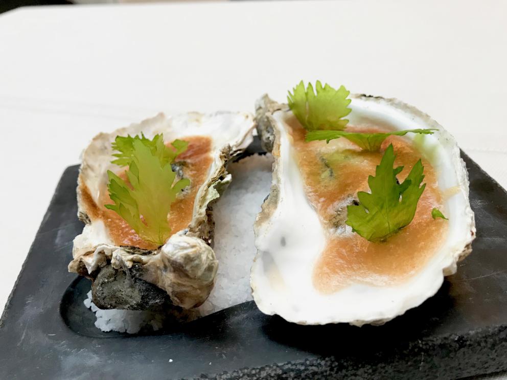 Galleria fotografica






La mappa storico-gastronomica che concettualizza la proposta del Sucede









Il nostro pranzo al Sucede. Si inizia con El huevo y la manzana, ossia uovo e mela, due elementi tipici dei Saturnali romani









Uva gasificada, ossia uva gassata. Si accompagna col latino mursum, un succo d'uva fermentato, non alcolico, con miele (qui aria di miele)









Inizia il banchetto romano vero e proprio. Dentelle de salazones, un cracker di uova di riccio di mare in salagione, più erbe e fiori. Buonissimo. Il dentelle è il merletto









La fritura de la sardina. la sardina è fritta senza olio, nel mannitolo









Mejillón ojimiel, ossia cozza con aceto e miele









Delizioso il Pan de higos, pane di fichi con trota e caviale di trota, a parte






