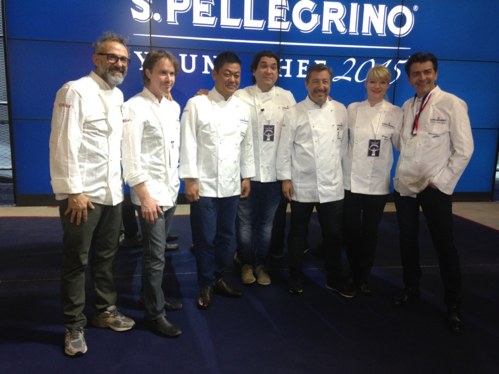 Photogallery






The S.Pellegrino Young Chef takes place in the basement of the Mall, under the Diamond Tower in via Liberazione, Milan








The kitchen area dedicated to the preparation is huge








Outdoor finishes








The twenty candidates competing in the S.Pellegrino Young Chef before the start








River, land, earth, the dish by Swiss Martin Elschner













The Swiss candidate Martin Elschner








Second from the left, Italian candidate Paolo Griffa








MENTORS. Nino Graziano, two Michelin stars in Sicily in the past, now at work in Moscow; Norwegian Eyvind Hellstrøm, the first two stars in Scandinavia (Bagatelle in Oslo, now closed) and Yoshihiro Narisawa (eighth in the World's 50Best)








The dish by American Vinson Petrillo: Squid, chorizo, agnolotti with wagyu cheeks and parsley, emulsion of squid ink








The S.Pellegrino Young chef is fashion too: some of the collections beside the ring with the chefs





