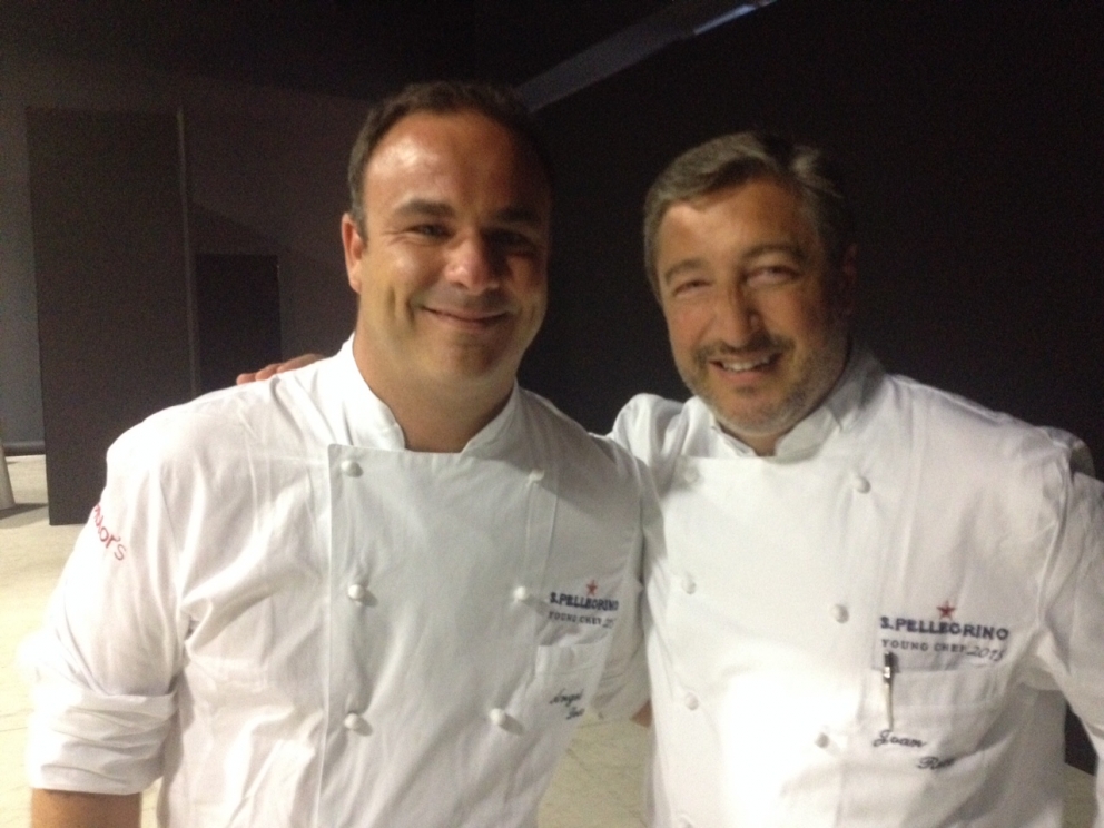 Photogallery






The S.Pellegrino Young Chef takes place in the basement of the Mall, under the Diamond Tower in via Liberazione, Milan








The kitchen area dedicated to the preparation is huge








Outdoor finishes








The twenty candidates competing in the S.Pellegrino Young Chef before the start








River, land, earth, the dish by Swiss Martin Elschner













The Swiss candidate Martin Elschner








Second from the left, Italian candidate Paolo Griffa








MENTORS. Nino Graziano, two Michelin stars in Sicily in the past, now at work in Moscow; Norwegian Eyvind Hellstrøm, the first two stars in Scandinavia (Bagatelle in Oslo, now closed) and Yoshihiro Narisawa (eighth in the World's 50Best)








The dish by American Vinson Petrillo: Squid, chorizo, agnolotti with wagyu cheeks and parsley, emulsion of squid ink








The S.Pellegrino Young chef is fashion too: some of the collections beside the ring with the chefs








The complete jury








Wylie Dufresne, a legend in creative cuisine in America, with stylist A-Morir competing for the same country








Maria José Jordan from Peru, the only woman in the competition 













Unusual dishes








Massimo Bottura and journalist Ryan King of Fine Dining Lovers





