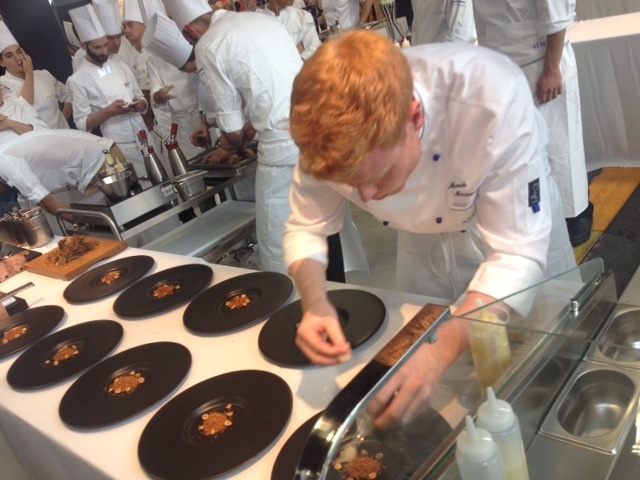 Photogallery






The S.Pellegrino Young Chef takes place in the basement of the Mall, under the Diamond Tower in via Liberazione, Milan








The kitchen area dedicated to the preparation is huge








Outdoor finishes








The twenty candidates competing in the S.Pellegrino Young Chef before the start








River, land, earth, the dish by Swiss Martin Elschner













The Swiss candidate Martin Elschner








Second from the left, Italian candidate Paolo Griffa








MENTORS. Nino Graziano, two Michelin stars in Sicily in the past, now at work in Moscow; Norwegian Eyvind Hellstrøm, the first two stars in Scandinavia (Bagatelle in Oslo, now closed) and Yoshihiro Narisawa (eighth in the World's 50Best)








The dish by American Vinson Petrillo: Squid, chorizo, agnolotti with wagyu cheeks and parsley, emulsion of squid ink








The S.Pellegrino Young chef is fashion too: some of the collections beside the ring with the chefs








The complete jury








Wylie Dufresne, a legend in creative cuisine in America, with stylist A-Morir competing for the same country








Maria José Jordan from Peru, the only woman in the competition 













Unusual dishes








Massimo Bottura and journalist Ryan King of Fine Dining Lovers








Angel Leon of restaurant Aponiente in Andalusia, mentor of the Spanish candidate, with Joan Roca, chef number one in the world according to the World's 50Best, at the helm of Celler de Can Roca in Cataluña








<p><b>Griffa</b> waits patiently for his turn (he will be the 17th of the 20 contenders) spying the work of those who come before him</p>





