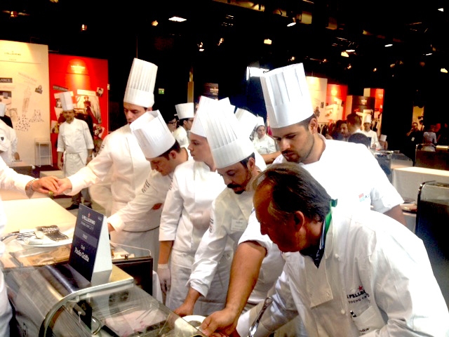 Photogallery






The S.Pellegrino Young Chef takes place in the basement of the Mall, under the Diamond Tower in via Liberazione, Milan








The kitchen area dedicated to the preparation is huge








Outdoor finishes








The twenty candidates competing in the S.Pellegrino Young Chef before the start








River, land, earth, the dish by Swiss Martin Elschner













The Swiss candidate Martin Elschner








Second from the left, Italian candidate Paolo Griffa








MENTORS. Nino Graziano, two Michelin stars in Sicily in the past, now at work in Moscow; Norwegian Eyvind Hellstrøm, the first two stars in Scandinavia (Bagatelle in Oslo, now closed) and Yoshihiro Narisawa (eighth in the World's 50Best)








The dish by American Vinson Petrillo: Squid, chorizo, agnolotti with wagyu cheeks and parsley, emulsion of squid ink








The S.Pellegrino Young chef is fashion too: some of the collections beside the ring with the chefs








The complete jury








Wylie Dufresne, a legend in creative cuisine in America, with stylist A-Morir competing for the same country








Maria José Jordan from Peru, the only woman in the competition 













Unusual dishes








Massimo Bottura and journalist Ryan King of Fine Dining Lovers








Angel Leon of restaurant Aponiente in Andalusia, mentor of the Spanish candidate, with Joan Roca, chef number one in the world according to the World's 50Best, at the helm of Celler de Can Roca in Cataluña








<p><b>Griffa</b> waits patiently for his turn (he will be the 17th of the 20 contenders) spying the work of those who come before him</p>








Irish Mark Moriarty at work (The Culinary Counter, Dublin)








The dish by David Andreas Morera, Spain-Portugal, Smoked roasted eel, onion soup, Hollandaise sauce and pickled onions 








Morarty’s dish: Celeriac baked in barley and smoked hay  























The great Japanese chef Seiji Yamamoto, Japanese mentor, at the helm of restaurant Ryugin 








Dany Stauffacher, organiser of Sapori Ticino, takes a selfie with Cristina Bowerman and Paolo Griffa





