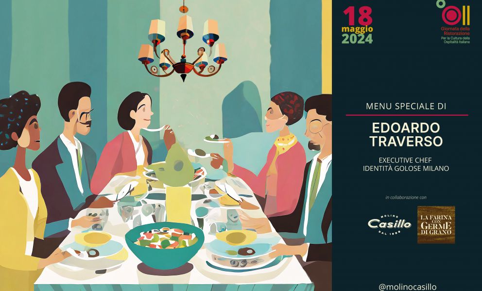 Anche nell'Hub il 18 maggio si celebra la Giornata della Ristorazione, con un menu speciale di Edoardo Traverso
