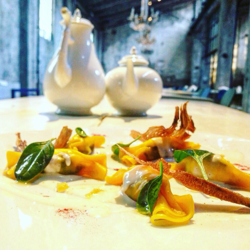 Photogallery






Mario Cornali, Collina, Almenno San Bartolomeo (Bergamo)

Stewed snails from Almenno, fumet of powdered corn from Prato – This dish is the consequence of the meeting with Andrea Togni, a young snail breeder from Almenno. I was inspired by the fact that I had an organic snail farm only two kilometres from home









Antonio Cuomo, Hostaria del Relais San Lorenzo, Bergamo

Dreaming… Cesar salad – We’ve rebuilt a great classic by changing all its textures, with water of Parmigiano, iceberg salad ice cream and confit tomato mousse









Giuliano Pellegrini, Lio Pellegrini, Bergamo

Salad with tripe, tuna, fried polenta, cucumber and white beans from Soragna – Tripe is a dish I wanted to change because I always had a good memory of it. My grandmother Alice made an excellent tripe stew...









Antonio Borruso, Umami, Bormio (Sondrio)

Neve al sole [Snow in the sun] – A dessert uniting saffron, litchi and a white chocolate mousse









Enrico and Roberto Cerea, Da Vittorio, Brusaporto (Bergamo)

Steamed king crab with hazelnut praliné and bottarga – An intriguing and delicious dish, where the white and reddish meat, firm and as sweet as honey, is finely matched by the sapidity of bottarga, much rougher and stronger. All this paired with the fattiness and crispiness of the best hazelnut in the world, the tonda gentile from Cortemilia









Nadia and Giovanni Santini, Dal Pescatore, Canneto sull'Oglio (Mantua)

Mountain potato cream with poached eggs, tuna bottarga, asetra royal caviar and capers – A great dish from Dal Pescatore’s tradition yet conceived and prepared by the new generation in the kitchen, that is to say by Giovanni Santini – photo by Culinaire Saisonnier-Dirk Kerstens









Enrico Bartolini, Devero, Cavenago di Brianza (Monza Brianza)

Risotto Arlecchino – Sauce below, rice on top. A return to the Baroque with a modern interpretation









Daniel Facen, Anteprima, Chiuduno (Bergamo)

Tuna salad with sour egg, purple potatoes and olive oil – It’s like a Salad Niçoise in which the tuna is seared and then cooled in water and ice. The purple potatoes have different textures, in pieces, as a small purée and dehydrated. The tomatoes are confit, the French beans are cooked with ultrasounds, the egg in vinegar and the oil is in a sugar capsule, with anchovies from the Cantabrian Sea









Davide Oldani, D’O, Cornaredo (Milano)

Milanese style apple marrow – Because it represents the tradition of a Milanese “dish” but with the lightness of good modern cooking









Stefano Cerveni, Due Colombe, Corte Franca (Brescia)

Warm spaghetti, scampi, sweet paprika and Calvisius Tradition caviar – Luxury and flavour in a dish full of careful simplicity. The service temperature at 40°C enhances the aromas of and the pleasure to the highest level









Fabio Abbattista, Leone Felice de L'Albereta, Erbusco (Brescia)

Lavarello alla mugnaia, tofeee di cavolfiore e calamondino - This dish is today the most explicit declaration of my cuisine: after 2 years discovering the territory of Franciacorta and thanks to the special relationship developed with <strong>Ferdinando Soardi</strong>, a fisherman in Monte Isola, I chose to give voice to the extraordinary freshwater fish, in this case lavaret









Silvio Salmoiraghi, Acquerello, Fagnano Olona (Varese)

Stewed sturgeon – We love this dish made with sturgeon because it represents the use of freshwater fish in Italy. It’s a version of the sturgeon prepared in Ferrara









Riccardo Camanini, Lido 84, Gardone Riviera (Brescia)

Double buttons with ricotta, anchovies, lemon and turnips – This dish appeared in the menu two weeks ago: it is minimalistic, simple, clean. It offers the classic flavour of ricotta, lemon and anchovies but doesn’t play only with the roundness because it includes the “crispiness” of the turnips. These vegetables, by nature, have irregular fibres; this irregularity can thus be sensed when chewing, and it’s unusual. It’s a double button because it has one slice of turnip below and one on top, and in between there’s the button which is visible – between the translucent slices of turnip – and ready to burst in the mouth









Stefano Baiocco, Villa Feltrinelli, Gargnano (Brescia)

Piglet from Orvieto "alla diavola" – With a cream of wild herbs. The palate is intrigued by the fat and acid notes, the bitter leaves and the spicy touches, the soft and crispy parts...









Fabrizio Ferrari, Al Porticciolo 84, Lecco

Pache Felicetti, grilled scarpette, armoricaine sauce, puntarelle, dried sweet potato and powdered tarragon – Fireworks for the palate lasting all year long!









Alberto Buratti, Koinè, Legnano (Milan)

Rice spaghetti in cagnone – A local classic, cagnone becomes the seasoning for homemade rice spaghetti









Marco Ambrosino, 28 Posti, Milan

Chiajozza – Squilla mantis, oil aromatised with maritime pine tree, sea urchin ice cream, cabbage. A symbol of my origins (Chiajozza is the bay in Procida where I was born)









Vittorio Fusari, Al Pont de Ferr, Milan

Smoked eel from Cabras, daikon, beetroot essence and hazelnut brittle – A recipe from the new menu in which I wanted to enclose my themes. I choose an ingredient, namely eel from Cabras, which comes from sustainable farms, an important form of virtuous economic development. I then use the small agricultural products from the Parco Sud Milano, an agricultural format that is awakening, safeguarding land. Food is the first medicine and daikon is an emblem of this









Viviana Varese, Alice, Milan

Homage to Ángel León - Ángel León, Michelin starred chef from Andalusia, is the only chef in the world to have found the way to extract plankton. I’ve been at his restaurant in El Puerto de Santa Maria, near Cadiz, and his use of plankton when cooking inspired me so this “tribute” was born as a risotto with plankton with a very thick squid broth, a light aioli sauce, garnished with lime and fried squid. I’m proud of this dish because you can taste the sea, and then I discovered a new ingredient I didn’t know: plankton, which in Greek means "vagabond" because it is formed by those organisms that are passively moved by the currents and the waves. When we serve this risotto we used an underplate which is a microscope photo of plankton taken by two marine biologists, brothers Sardet, who are two experts in the field









Matteo Torretta, Asola, Milan

Beef maxi bon with pappa al pomodoro – An evocative dish, with childhood memories and tradition









Hirohiko Shimizu, Basara, Milan

Squid tagliatelle with red prawns, scallops, sea urchins, caviar with olive oil and yuzu juice – I was inspired by spaghetti with seafood. I wanted to make a dish only using raw fish









Guoqing Zhang, Bon Wei, Milan

General’s Zuo Zongtang chicken – A specialty from Hunan. It’s a chicken fried in its skin, seasoned with red chilli pepper (in Hunan they basically put chilli pepper everywhere), tofu marinated in Chinese wine, sugar, salt, abalone sauce and yellow bean sauce. Finally I toss it with sesame oil and garnish it with black sesame









Paolo Pivato, Bottega del Vino, Milan

<em>Cream of peas with burrata, mint and Patanegra fondue</em> – On a crispy and slightly sweet base of sliced toasted almonds, we place the pea cream which adds a velvety feeling. The mint and burrata give a note of freshness, the pea sprouts and the raw peas add a crispiness that recalls the almond base. Finally there’s the Patanegra fondue which gives a strong touch






