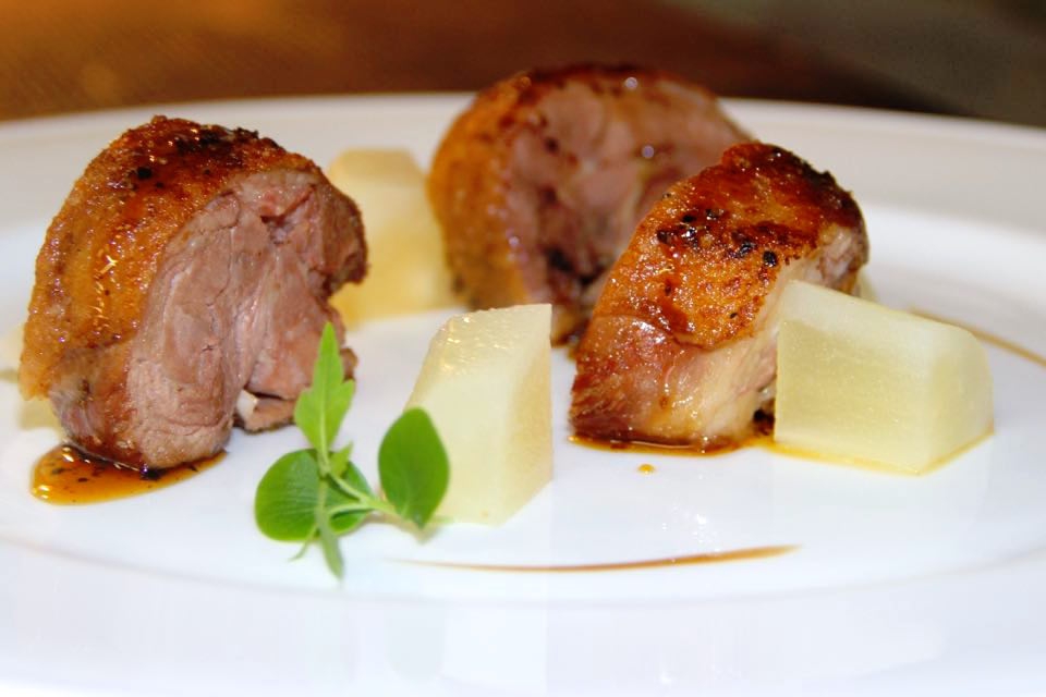 Photogallery






Enrico Crippa, Piazza Duomo, Alba (Cuneo)

Prawn and radicchio from Treviso cocktail – It’s a take on prawn cocktail with radicchio from Treviso first vacuum cooked and then opened as if it were a water lily. The prawn is seasoned with smoked pancetta cooking water. Then prawn bisque and a drop of shiso vinegar. Hence the classic dish acquires a new dimension, seasoned with choron sauce, which is basically a Béarnaise sauce with tomato









Andrea Ribaldone, I Due Buoi, Alessandria

Fassone beef agnolotti – Subtitle: “Memories of a trip to Japan”. Because I unite a true Piedmontese classic with a typical Japanese technique, soba in ice. Hence: cold agnolotti, in ice, with the intensity of the stuffing enhanced by the low temperature. I connect with the territory: not having agnolotti in the menu, in Piedmont, is blasphemy. However, I present them almost crispy. I took the recipe from my aunt, from Lu Monferrato, and remembered when as a child I would eat her agnolotti as soon as she made them, still raw and callous









Riccardo Aiachini, La Fermata, Alessandria

Chicken alla Marengo... – It’s an ancient recipe dedicated to Napoleon after the battle he won against the Austrians in June of 1800. With a contemporary take, of course









Davide Palluda, All’Enoteca, Canale (Cuneo)

Salted codf with milk and onion caramel – A veil of pungent and sweet caramel, with dried onion amplifying its flavour, on top of the salted cod cooked with milk. A sumptuous and intrigating dish, with white and milky tones, connected with my past and the history of many regions that don’t have any sea but have always been dreaming of it when cooking









Marc Lanteri, Al Castello di Grinzane, Grinzane Cavour (Cuneo)

Marco Martini’s Fassone steak tartare, light whole grain mustard mayonnaise and Parmigiano matured 30 months – This dish is a classic from the Langhe, to which I give a touch of France thanks to the light whole grain mustard mayonnaise









Barbara Scabin, Blupum, Ivrea (Torino)

L'isola galleggiante dei cugini d'Oltralpe rivisto al contrario [The floating island of the cousins from the other side of the Alps, seen upside down] – Quoting Wikipedia: it’s a relatively light and moderately sweet dessert, so much so that if prepared with the necessary attention, it can also be eaten by people suffering from diabetes, cardiac and celiac diseases









Marco Rossi, La Mugnaia, Ivrea (Torino)

Testacoda – These are cheeks cooked very slowly, tail wrapped in cabbage and fillet tataki with horseradish. In other ways, it’s Piedmontese fassone from the Langhe to Japan…









Marta Grassi, Tantris, Novara

Prospettiva nord: baccalà e culatello s’incontrano [Looking North, salted cod and culatello meet] – Two elements, two Northern regions, the former sober and simple, the latter opulent, meet and melt









Antonino Cannavacciuolo, Villa Crespi, Orta San Giulio (Novara)

Prawns, egg and tomato – My personal play with marine textures. This fake mini sunny side up egg is my south with earthly aromas such as tomato and inside a tartare of raw prawns. Red prawn from Sicily is still one of my favourite crustaceans, it’s a part of my life (photo credits Viaggiatore Gourmet)









Christian Milone, Trattoria Zappatori, Pinerolo (Torino)

Egg and eggs – Egg yolk with truffle, caviar, celery broth and parsley buttons... with herbs. There’s a world inside, it pulls down prejudgements and popular beliefs having everyone’s taste agree









Christian Meloni Delrio, Casa Baladin, Piozzo (Cuneo)

A cage made with quinoa, scampi and burrata – A simple yet flavourful dish, perfectly matched with our Wayan beer, a saison with scents of pepper









Davide Scabin, Combal.zero, Rivoli (Torino)

Saltimbocca alla Combal.zero – When you see a slice of prosciutto and some sage on top of a slice of meat you know it’s a "saltimbocca alla romana”. As of today, when you see a slice of prosciutto and some sage on a pasta lasagna (the egg-pasta must be at least 4 mm thick), you’ll know it’s a “saltimbocca alla Scabinsky”. The only variation: 3 different prosciuttos are used, one from Piedmont, one from Parma and one from Tuscany (from the great Fracassi)









Igor Macchia, La Credenza, San Mauro Torinese (Torino)

Felicetti Conchiglioni with squid ink, mussels, potatoes, chicory and candied ginger – All the flavour of Italian tradition plus the lightness of the Japanese one






