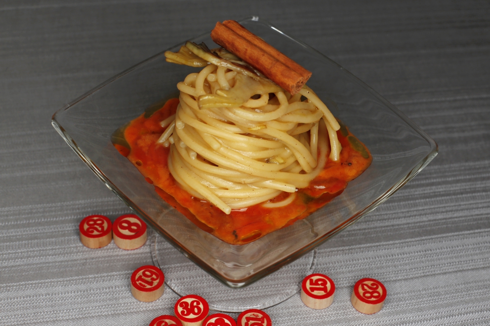 Photogallery






Iside De Cesare, La Parolina, Acquapendente (Viterbo)

Cod, garlic, oil and chilli pepper









Gianfranco Pascucci, Pascucci al Porticciolo, Fiumicino (Rome)

Eel tortelli in a broth of miso and caviar. Lake of Burano, WWF oasis: eel, myrtle and lentiscus. We’re collaborating with the WWF oases to give a "taste" to these places (photo by Andrea Di Lorenzo)









Claudio Petrolo, Claudio Petrolo, Gaeta (Latina)

Sea essence. Raw and cooked elements start an explosion with the flavour of the sea









Marco Bottega, Aminta resort, Genazzano (Rome)

Salmon, green apple and Orient spices. A meeting of sour, bitter, sweet and savoury









Rocco de Santis, Il Vistamare del Fogliano hotel, Latina

Red mullet in bread crust. A snack you can also eat with your hands, enclosing the scents of the South (I’m from Salerno): it’s like biting the sea together with onion, garlic, mint, lemon scents, raisins and pine nuts









Daniele Usai, Il Tino, Ostia (Rome)

Gnocchi with mandarin, with cod tripe and spinach. A historic dish from our menu has just returned in a current version









Gino Pesce, Acqua Pazza, Ponza (Latina)

Candele, cheese, pepper, white fish and courgettes. Created for a project we presented at Expo Milano with the goal of enhancing all the POD products of Lazio









Maurizio e Sandro Serva, La Trota, Rivodutri (Rieti)

Crayfish, roots, tubers, watercress with smoked trout and lake whitefish roe. A concentrate of flavours and lightness: roots, tubers and crayfish are steamed with aromatised water, with vegetable peels and Matcha tea. There’s no salt: the sapidity is giveb by the roe, the smokiness of the trout and the minerals in the vegetables and in the watercress, picked from our brook









Andrea Fusco, Giuda Ballerino, Rome

Venison sirloin with its jus and hibiscus, caramelised onions with blueberries and pistachio wafer. Serving a rich and lean red meat that is rarely served in this season









Cristina Bowerman, Glass Hostaria, Rome

Pasta and potatoes. Four different types of potatoes, with 4 different cooking methods, from mashed to crispy. Inspired by Bottura’s Compression of pasta and beans 









Anthony Genovese, Il Pagliaccio, Rome

Oyster, beetroot and coffee, snow of burrata. A journey across different scents, temperatures and textures









Francesco Apreda, Imàgo dell'hotel Hassler, Rome

Tandoori duck breast, cocoa earth and dried apricots. My personal take of a great classic from a continent I’m very fond of









Arcangelo Dandini, L'Arcangelo, Rome

My cipollata: zita with onion fondant with three spices. Taken from the Renaissance cipollata of Bartolomeo Scappi, the secret chef of 6 popes, who lived almost 30 years in Rome
 









Heinz Beck, La Pergola, Rome

S Campo. It’s the interpretation, with a modern take, of minestrone, made with lyophilisation. Each vegetable is cooked in the most suitable way so as to maintain its nutritional characteristics and then lyophilised. The result is 6, 7, 8 powders which are then put in the dish. The dish is served with scampi breaded with potatoes and soaked in front of the guest with a jus of this crustacean (photo by Janez Puksic)









Alba Esteve Ruiz, Marzapane, Rome

Chestnut cappeletti, raisins, smoked herring and seaweed infusion. Contrasts: the soft chestnut filling and a very persistent flavour, the smokiness and the fatness of the eel, the intense sweetness of the raisins, the sapidity of the seaweed infusion, the crispiness of the pasta...









Marco Baccanelli e Francesca Barreca, Mazzo, Rome

Roasted quails, baked tubers and roots, herb butter. The quails are served in their original shape, without deboning them. Our cuisine is moving towards a greater simplicity, and we can do so even by choosing classic yet not simple techniques









Roy Caceres, Metamorfosi, Roma

Mushrooms, flax brittle, black garlic and cream with Monviso blue cheese. In the seeming simplicity of an ingredient like mushrooms, contrasting textures give life to a dish in which their identity is surprisingly enhanced

 









Davide Del Duca, Osteria Fernanda, Rome

Snails, radish roots, Purgatorio beans, leaves and mustard seeds. A tribute to the material and primordial essence of the “earth” concept









Luciano Monosilio, Pipero al Rex, Rome

Vermicelli creamed in chicken broth, toasted spices and parmesan infusion. This recipe comes from spaghetti creamed in a very normal broth. The spices recall high mountains with the balsamic note counterbalanced by the sweet water of the parmesan. Almost like ramen









Marco Martini, Stazione di Posta, Rome

Steamed raviolo, chicken and broth of roasted potatoes. A meeting of east, west and my mother’s home









Francesco Sposito, Taverna Estia, Brusciano (Naples)

Tortellini with dandelion in a consommé of crustaceans. Introduced only recently, I’m very happy with it because it sums up the course we’ve taken









Vitantonio Lombardo, Locanda Severino, Caggiano (Salerno)

Mela Gras, that is to say mousse of chicken liver with dessert wine in a gelatine of annurca apples on a mixed leaf salad and hazelnuts from Giffoni. Creative and elegant cuisine with local products









Rosanna Marziale, Le Colonne, Caserta

Pasta with tomatoes. Paccheri from Gragnano with three types of tomatoes: San Marzano, piennolo and corbarino made with three different cooking techniques, with buffalo buttermilk









Pasquale Torrente, Al Convento, Cetara (Salerno)

'Ndunderi (ricotta gnocchi). These are pasta’s ancestors. They were born on the Amalfi Coast and are part of a project that this year, at Al Convento, will rediscover ancient local recipes









Christoph Bob, Monastero di Santa Rosa, Conca dei Marini (Salerno)

Linguine with nettle emulsion, salicornia and sea truffles









Giulio Coppola, La Galleria, Gragnano (Naples)

Spaghetti with lemon, with beef muzzle, pesto of olives, lupines and rocket salad. It says a lot about my territory and recalls the O Per e Muss, a street food recipe that people enjoy in the evenings in the South all year round









Pasquale Palamaro, Indaco del Regina Isabella, Ischia (Naples)

Sea foie gras. Cod liver prepared like the French geese one to make foie gras. Paired with cabbage, beetroot, ginger and toasted bread









Alfonso Caputo, La Taverna del Capitano, Massa Lubrense (Naples)

Seabream and prawns, figs and moka with sea urchin needles. The richness of the sea with the addition of an iodine note to enhance the taste through all the senses (in the photo, the summer version with cherry tomatoes from Vesuvius)









Salvatore Bianco, Il Comandante at Romeo hotel, Naples

Squid and bamboo with emulsion of cardamom with citrus fruits, soft potato with soy milk and black olives. It fully represents my cooking philosophy: ingredients from my homeland meet raw materials from different cultures
 









Lino Scarallo, Palazzo Petrucci, Naples

Soused red mullet with a soy reduction, couscous of Roman cabbage, papaccelle and black olives. Together with the red mullet, this recipe is based on raw materials from our traditional cuisine, with a modern take, an international interpretation inspired by the Japanese preparation of eels
 









Gianluca D'Agostino, Veritas, Naples

Roasted mackerel with fresella, tomato and goat cheese. It’s my take on fresella with tomato and tuna/anchovies






