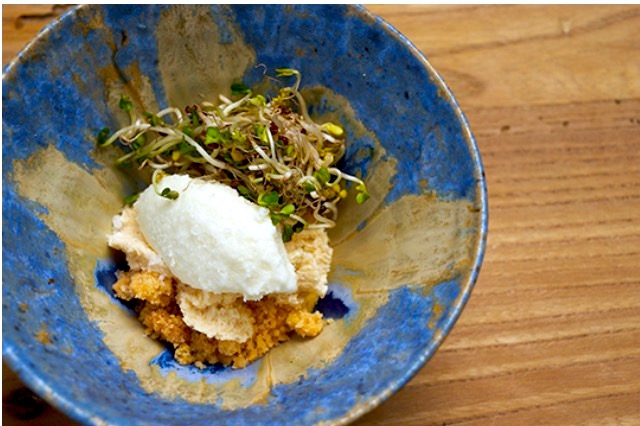 Photogallery






Mario Cornali, Collina, Almenno San Bartolomeo (Bergamo)

Stewed snails from Almenno, fumet of powdered corn from Prato – This dish is the consequence of the meeting with Andrea Togni, a young snail breeder from Almenno. I was inspired by the fact that I had an organic snail farm only two kilometres from home









Antonio Cuomo, Hostaria del Relais San Lorenzo, Bergamo

Dreaming… Cesar salad – We’ve rebuilt a great classic by changing all its textures, with water of Parmigiano, iceberg salad ice cream and confit tomato mousse









Giuliano Pellegrini, Lio Pellegrini, Bergamo

Salad with tripe, tuna, fried polenta, cucumber and white beans from Soragna – Tripe is a dish I wanted to change because I always had a good memory of it. My grandmother Alice made an excellent tripe stew...









Antonio Borruso, Umami, Bormio (Sondrio)

Neve al sole [Snow in the sun] – A dessert uniting saffron, litchi and a white chocolate mousse









Enrico and Roberto Cerea, Da Vittorio, Brusaporto (Bergamo)

Steamed king crab with hazelnut praliné and bottarga – An intriguing and delicious dish, where the white and reddish meat, firm and as sweet as honey, is finely matched by the sapidity of bottarga, much rougher and stronger. All this paired with the fattiness and crispiness of the best hazelnut in the world, the tonda gentile from Cortemilia









Nadia and Giovanni Santini, Dal Pescatore, Canneto sull'Oglio (Mantua)

Mountain potato cream with poached eggs, tuna bottarga, asetra royal caviar and capers – A great dish from Dal Pescatore’s tradition yet conceived and prepared by the new generation in the kitchen, that is to say by Giovanni Santini – photo by Culinaire Saisonnier-Dirk Kerstens









Enrico Bartolini, Devero, Cavenago di Brianza (Monza Brianza)

Risotto Arlecchino – Sauce below, rice on top. A return to the Baroque with a modern interpretation









Daniel Facen, Anteprima, Chiuduno (Bergamo)

Tuna salad with sour egg, purple potatoes and olive oil – It’s like a Salad Niçoise in which the tuna is seared and then cooled in water and ice. The purple potatoes have different textures, in pieces, as a small purée and dehydrated. The tomatoes are confit, the French beans are cooked with ultrasounds, the egg in vinegar and the oil is in a sugar capsule, with anchovies from the Cantabrian Sea









Davide Oldani, D’O, Cornaredo (Milano)

Milanese style apple marrow – Because it represents the tradition of a Milanese “dish” but with the lightness of good modern cooking









Stefano Cerveni, Due Colombe, Corte Franca (Brescia)

Warm spaghetti, scampi, sweet paprika and Calvisius Tradition caviar – Luxury and flavour in a dish full of careful simplicity. The service temperature at 40°C enhances the aromas of and the pleasure to the highest level









Fabio Abbattista, Leone Felice de L'Albereta, Erbusco (Brescia)

Lavarello alla mugnaia, tofeee di cavolfiore e calamondino - This dish is today the most explicit declaration of my cuisine: after 2 years discovering the territory of Franciacorta and thanks to the special relationship developed with <strong>Ferdinando Soardi</strong>, a fisherman in Monte Isola, I chose to give voice to the extraordinary freshwater fish, in this case lavaret









Silvio Salmoiraghi, Acquerello, Fagnano Olona (Varese)

Stewed sturgeon – We love this dish made with sturgeon because it represents the use of freshwater fish in Italy. It’s a version of the sturgeon prepared in Ferrara









Riccardo Camanini, Lido 84, Gardone Riviera (Brescia)

Double buttons with ricotta, anchovies, lemon and turnips – This dish appeared in the menu two weeks ago: it is minimalistic, simple, clean. It offers the classic flavour of ricotta, lemon and anchovies but doesn’t play only with the roundness because it includes the “crispiness” of the turnips. These vegetables, by nature, have irregular fibres; this irregularity can thus be sensed when chewing, and it’s unusual. It’s a double button because it has one slice of turnip below and one on top, and in between there’s the button which is visible – between the translucent slices of turnip – and ready to burst in the mouth









Stefano Baiocco, Villa Feltrinelli, Gargnano (Brescia)

Piglet from Orvieto "alla diavola" – With a cream of wild herbs. The palate is intrigued by the fat and acid notes, the bitter leaves and the spicy touches, the soft and crispy parts...









Fabrizio Ferrari, Al Porticciolo 84, Lecco

Pache Felicetti, grilled scarpette, armoricaine sauce, puntarelle, dried sweet potato and powdered tarragon – Fireworks for the palate lasting all year long!









Alberto Buratti, Koinè, Legnano (Milan)

Rice spaghetti in cagnone – A local classic, cagnone becomes the seasoning for homemade rice spaghetti









Marco Ambrosino, 28 Posti, Milan

Chiajozza – Squilla mantis, oil aromatised with maritime pine tree, sea urchin ice cream, cabbage. A symbol of my origins (Chiajozza is the bay in Procida where I was born)









Vittorio Fusari, Al Pont de Ferr, Milan

Smoked eel from Cabras, daikon, beetroot essence and hazelnut brittle – A recipe from the new menu in which I wanted to enclose my themes. I choose an ingredient, namely eel from Cabras, which comes from sustainable farms, an important form of virtuous economic development. I then use the small agricultural products from the Parco Sud Milano, an agricultural format that is awakening, safeguarding land. Food is the first medicine and daikon is an emblem of this









Viviana Varese, Alice, Milan

Homage to Ángel León - Ángel León, Michelin starred chef from Andalusia, is the only chef in the world to have found the way to extract plankton. I’ve been at his restaurant in El Puerto de Santa Maria, near Cadiz, and his use of plankton when cooking inspired me so this “tribute” was born as a risotto with plankton with a very thick squid broth, a light aioli sauce, garnished with lime and fried squid. I’m proud of this dish because you can taste the sea, and then I discovered a new ingredient I didn’t know: plankton, which in Greek means "vagabond" because it is formed by those organisms that are passively moved by the currents and the waves. When we serve this risotto we used an underplate which is a microscope photo of plankton taken by two marine biologists, brothers Sardet, who are two experts in the field









Matteo Torretta, Asola, Milan

Beef maxi bon with pappa al pomodoro – An evocative dish, with childhood memories and tradition









Hirohiko Shimizu, Basara, Milan

Squid tagliatelle with red prawns, scallops, sea urchins, caviar with olive oil and yuzu juice – I was inspired by spaghetti with seafood. I wanted to make a dish only using raw fish









Guoqing Zhang, Bon Wei, Milan

General’s Zuo Zongtang chicken – A specialty from Hunan. It’s a chicken fried in its skin, seasoned with red chilli pepper (in Hunan they basically put chilli pepper everywhere), tofu marinated in Chinese wine, sugar, salt, abalone sauce and yellow bean sauce. Finally I toss it with sesame oil and garnish it with black sesame









Paolo Pivato, Bottega del Vino, Milan

<em>Cream of peas with burrata, mint and Patanegra fondue</em> – On a crispy and slightly sweet base of sliced toasted almonds, we place the pea cream which adds a velvety feeling. The mint and burrata give a note of freshness, the pea sprouts and the raw peas add a crispiness that recalls the almond base. Finally there’s the Patanegra fondue which gives a strong touch









Luca Pedata, Carlo e Camilla in Segheria, Milan

Le caramelle – Sweets made with ricotta, buffalo milk mozzarella, spinach, melted butter, candied ginger, chips of veal tongue and reduced cream with mace. Totò, sweets and laughter. Naples and its tongues. My grandmother and ricotta and spinach









Elio Sironi, Ceresio 7, Milan

Tamburello made with salmon and duck liver – It’s a daring match of two fats: sea and earth, which are very different elements, though when united they create a unique and delicate flavour; moreover, the citrus fruit zest, the acidity of the goat milk curdle and the slightly spicy sweetness of the mango chutney create an exciting contrast of flavours









Matias Perdomo, Contraste, Milan

<em>Ricchezza e Povertà</em> [Richness and poverty] – A Milanese-style <i>cassoeula </i>yet different. It is linked with the history of Via Meda 2, the location of <em>Contraste</em>, because it is said that a doctor used to live in this house, in the early Twentieth century, who would look after the poor. Once a week, he’d open the doors of his office to cure them and feed them. The dish is composed of a few coins made with gelatine of baked pork shoulder. They are served with a consommé of <em>cassoeula</em> on the side. When the consommé is poured, the coins melt, creating a unique mixture









Carlo Cracco, Cracco, Milan

Prawns from S. Margherita, pistachio from Bronte and turnip with coffee and orange – A recipe conceived with Luca Sacchi. It’s a version of the prawns which we hold very dear and we will probably present at Identità Milano too. North and South are enclosed in a dish from which we will never want to set us apart because it gave us plenty of emotions (for references, ask Massimo B.)









Fulvio Siccardi, Da Noi In del Magna Pars, Milan

Raw amberjack, seasonal vegetables, liquid Grana Padano, perlage of black truffle – Summing up, it’s the right meeting between sea, earth and Italian craftsmanship









Daniel Canzian, Daniel, Milan

Vegetarian savoury petit fours – The dish is composed of different concepts of savoury petit fours, including a broccoli tart, a cauliflower cream puff, a small cannolo with puff pastry and a mousse of parmigiana and pistachio, a Sicilian cannolo with ricotta, olives and tomatoes, cassata, caponata, tomato babà. This idea came from the desire of offering vegetables in a new appearance: fun, tasty and elegant. The goal is to create a selection of small, delicious and light pastries that look nice, taste nice and can suit all the palates of those looking for a surprise









Alice Delcourt, Erba Brusca, Milan

Camomile maltagliati, melted butter, seirass and toasted sunflower seeds – The maltagliati have camomile flowers in the dough, below, we put a cheese fondue. We make the melted butter also using camomile, and we serve this with seirass (a Piedmontese ricotta matured in hay) and toasted and salted sunflower seeds









Eugenio Boer, Essenza, Milan

Tagliatelle "lièvre à la royale" – A provocation, yet a comforting one, following Neoclassicism: a classic of the great French cuisine becomes the most classic Italian first course. A dish finely expressing and characterising my cooking – photo by Bob Noto









Keisuke Koga, Gong, Milan

Spoon Dim sum – It’s a selection of three ravioli: with sea bass marinated with umami, presented with a sea urchin sauce and garnished with a puntarella covered in gold; with smoked scallop and prawn, with an edamame sauce; with wagyū and black truffle, with a sauce of foie gras and duck broth









Andrea Alfieri, Il Chiostro di Andrea, Milan

Ravioli with semolina filled with pork bottaggio served on cabbage and lemon with jus of cassouela – We need to gradually rediscover the recipes from our territory, make them gentler and lighter by playing with ingredients and technique









Andrea Provenzani, Il Liberty, Milan

Tokyo-Milano – Spheres of risotto alla milanese, marrow and gremolata with ginger, sea weeds, coriander, mushrooms and sesame. A classic that has already been done in all sorts of way. This Asian contamination adds a different energy and plurality, I think it is modern and dynamic, but most of all good!









Alessandro Negrini and Fabio Pisani, Il Luogo di Aimo e Nadia, Milan

Raviolo with red mullet marinated with caraway with variegated radicchio from Castelfranco and almonds from Toritto – It’s a brand new recipe. A dish with plenty of sea flavours (we also use the entrails, very fresh), aromatised with caraway and enhanced by the other ingredients: the sweetness of the almonds, the aroma of the mandarin and the slightly bitter flavour of the variegated radicchio from Castelfranco, the freshness and fruitiness of the raspberry vinegar, which acts as a counterbalance for the marine note of the red mullet. It’s a complex dish, given all these flavours and aromas, but at the same time it’s a playful dish too, in which the guest can choose the order in which to taste the different preparations matched with the fish









Pietro Leemann, Joia, Milan

Madre Terra – A soft carrot and hazelnut cake with a beetroot and pea mousse, carrot and orange sorbet and violets from my garden. Good omens for a year full of changes, towards a healthier diet, respecting our dear planet, hosting us, and a renewed friendship with all beings, with one, two or more legs!









Haruo Ichikawa and Michele Biassoni, Iyo, Milan

Ika - Ika is the Japanese word for squid. We thought of making this dish because it perfectly suits the Japanese culinary taste, and it is also a perfect expression of the cutting technique usually used with it. The preparation’s sweetness is due to the so-called "fraying", which enhances its taste









Matteo Fronduti, Manna, Milan

Spaghetti, turnip tops, smoked herring and fresh horseradish – In the menu throughout the winter, or at least until the turnip tops last. Only three strong ingredients full of personality. I’m looking for a balance of strong flavours: managing the contrasts is fun. In the palate, in the end, it’s a pleasant punch. Like fights that bring no wounded









Massimiliano Masuelli, Masuelli San Marco, Milan

<em>Pan fried rice with saffron pistils and marrow jus </em>– A recipe born so as to find a use to the classic leftover risotto that used to be tossed in a very hot iron pan. A “recycled” dish served with a new identity









Giovanni Giberti, Pavé, Milan

Cream of dehydrated peas with cotechino from Piacenza and purple cabbage – A dish for the cold days. To warm you up and get closer to simple things









Cesare Battisti, Ratanà, Milan

Pike in a delicate marinade, its roe, spinach and watercress – Freshwater fish is a very important and precious rediscovery in our menu and listening to the fishermen from Lake Garda explaining how this old recipe was in fact considered a Sunday or festive meal makes you understand how many recipes we still need to rediscover, prepare once again, have people know about and protect as a heritage of national tradition






