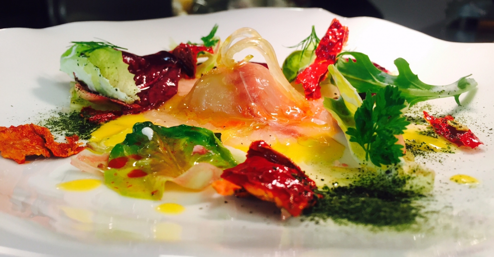 Photogallery






Mario Cornali, Collina, Almenno San Bartolomeo (Bergamo)

Stewed snails from Almenno, fumet of powdered corn from Prato – This dish is the consequence of the meeting with Andrea Togni, a young snail breeder from Almenno. I was inspired by the fact that I had an organic snail farm only two kilometres from home









Antonio Cuomo, Hostaria del Relais San Lorenzo, Bergamo

Dreaming… Cesar salad – We’ve rebuilt a great classic by changing all its textures, with water of Parmigiano, iceberg salad ice cream and confit tomato mousse









Giuliano Pellegrini, Lio Pellegrini, Bergamo

Salad with tripe, tuna, fried polenta, cucumber and white beans from Soragna – Tripe is a dish I wanted to change because I always had a good memory of it. My grandmother Alice made an excellent tripe stew...









Antonio Borruso, Umami, Bormio (Sondrio)

Neve al sole [Snow in the sun] – A dessert uniting saffron, litchi and a white chocolate mousse









Enrico and Roberto Cerea, Da Vittorio, Brusaporto (Bergamo)

Steamed king crab with hazelnut praliné and bottarga – An intriguing and delicious dish, where the white and reddish meat, firm and as sweet as honey, is finely matched by the sapidity of bottarga, much rougher and stronger. All this paired with the fattiness and crispiness of the best hazelnut in the world, the tonda gentile from Cortemilia









Nadia and Giovanni Santini, Dal Pescatore, Canneto sull'Oglio (Mantua)

Mountain potato cream with poached eggs, tuna bottarga, asetra royal caviar and capers – A great dish from Dal Pescatore’s tradition yet conceived and prepared by the new generation in the kitchen, that is to say by Giovanni Santini – photo by Culinaire Saisonnier-Dirk Kerstens









Enrico Bartolini, Devero, Cavenago di Brianza (Monza Brianza)

Risotto Arlecchino – Sauce below, rice on top. A return to the Baroque with a modern interpretation









Daniel Facen, Anteprima, Chiuduno (Bergamo)

Tuna salad with sour egg, purple potatoes and olive oil – It’s like a Salad Niçoise in which the tuna is seared and then cooled in water and ice. The purple potatoes have different textures, in pieces, as a small purée and dehydrated. The tomatoes are confit, the French beans are cooked with ultrasounds, the egg in vinegar and the oil is in a sugar capsule, with anchovies from the Cantabrian Sea









Davide Oldani, D’O, Cornaredo (Milano)

Milanese style apple marrow – Because it represents the tradition of a Milanese “dish” but with the lightness of good modern cooking









Stefano Cerveni, Due Colombe, Corte Franca (Brescia)

Warm spaghetti, scampi, sweet paprika and Calvisius Tradition caviar – Luxury and flavour in a dish full of careful simplicity. The service temperature at 40°C enhances the aromas of and the pleasure to the highest level









Fabio Abbattista, Leone Felice de L'Albereta, Erbusco (Brescia)

Lavarello alla mugnaia, tofeee di cavolfiore e calamondino - This dish is today the most explicit declaration of my cuisine: after 2 years discovering the territory of Franciacorta and thanks to the special relationship developed with <strong>Ferdinando Soardi</strong>, a fisherman in Monte Isola, I chose to give voice to the extraordinary freshwater fish, in this case lavaret









Silvio Salmoiraghi, Acquerello, Fagnano Olona (Varese)

Stewed sturgeon – We love this dish made with sturgeon because it represents the use of freshwater fish in Italy. It’s a version of the sturgeon prepared in Ferrara









Riccardo Camanini, Lido 84, Gardone Riviera (Brescia)

Double buttons with ricotta, anchovies, lemon and turnips – This dish appeared in the menu two weeks ago: it is minimalistic, simple, clean. It offers the classic flavour of ricotta, lemon and anchovies but doesn’t play only with the roundness because it includes the “crispiness” of the turnips. These vegetables, by nature, have irregular fibres; this irregularity can thus be sensed when chewing, and it’s unusual. It’s a double button because it has one slice of turnip below and one on top, and in between there’s the button which is visible – between the translucent slices of turnip – and ready to burst in the mouth









Stefano Baiocco, Villa Feltrinelli, Gargnano (Brescia)

Piglet from Orvieto "alla diavola" – With a cream of wild herbs. The palate is intrigued by the fat and acid notes, the bitter leaves and the spicy touches, the soft and crispy parts...









Fabrizio Ferrari, Al Porticciolo 84, Lecco

Pache Felicetti, grilled scarpette, armoricaine sauce, puntarelle, dried sweet potato and powdered tarragon – Fireworks for the palate lasting all year long!









Alberto Buratti, Koinè, Legnano (Milan)

Rice spaghetti in cagnone – A local classic, cagnone becomes the seasoning for homemade rice spaghetti









Marco Ambrosino, 28 Posti, Milan

Chiajozza – Squilla mantis, oil aromatised with maritime pine tree, sea urchin ice cream, cabbage. A symbol of my origins (Chiajozza is the bay in Procida where I was born)









Vittorio Fusari, Al Pont de Ferr, Milan

Smoked eel from Cabras, daikon, beetroot essence and hazelnut brittle – A recipe from the new menu in which I wanted to enclose my themes. I choose an ingredient, namely eel from Cabras, which comes from sustainable farms, an important form of virtuous economic development. I then use the small agricultural products from the Parco Sud Milano, an agricultural format that is awakening, safeguarding land. Food is the first medicine and daikon is an emblem of this









Viviana Varese, Alice, Milan

Homage to Ángel León - Ángel León, Michelin starred chef from Andalusia, is the only chef in the world to have found the way to extract plankton. I’ve been at his restaurant in El Puerto de Santa Maria, near Cadiz, and his use of plankton when cooking inspired me so this “tribute” was born as a risotto with plankton with a very thick squid broth, a light aioli sauce, garnished with lime and fried squid. I’m proud of this dish because you can taste the sea, and then I discovered a new ingredient I didn’t know: plankton, which in Greek means "vagabond" because it is formed by those organisms that are passively moved by the currents and the waves. When we serve this risotto we used an underplate which is a microscope photo of plankton taken by two marine biologists, brothers Sardet, who are two experts in the field









Matteo Torretta, Asola, Milan

Beef maxi bon with pappa al pomodoro – An evocative dish, with childhood memories and tradition









Hirohiko Shimizu, Basara, Milan

Squid tagliatelle with red prawns, scallops, sea urchins, caviar with olive oil and yuzu juice – I was inspired by spaghetti with seafood. I wanted to make a dish only using raw fish









Guoqing Zhang, Bon Wei, Milan

General’s Zuo Zongtang chicken – A specialty from Hunan. It’s a chicken fried in its skin, seasoned with red chilli pepper (in Hunan they basically put chilli pepper everywhere), tofu marinated in Chinese wine, sugar, salt, abalone sauce and yellow bean sauce. Finally I toss it with sesame oil and garnish it with black sesame









Paolo Pivato, Bottega del Vino, Milan

<em>Cream of peas with burrata, mint and Patanegra fondue</em> – On a crispy and slightly sweet base of sliced toasted almonds, we place the pea cream which adds a velvety feeling. The mint and burrata give a note of freshness, the pea sprouts and the raw peas add a crispiness that recalls the almond base. Finally there’s the Patanegra fondue which gives a strong touch









Luca Pedata, Carlo e Camilla in Segheria, Milan

Le caramelle – Sweets made with ricotta, buffalo milk mozzarella, spinach, melted butter, candied ginger, chips of veal tongue and reduced cream with mace. Totò, sweets and laughter. Naples and its tongues. My grandmother and ricotta and spinach









Elio Sironi, Ceresio 7, Milan

Tamburello made with salmon and duck liver – It’s a daring match of two fats: sea and earth, which are very different elements, though when united they create a unique and delicate flavour; moreover, the citrus fruit zest, the acidity of the goat milk curdle and the slightly spicy sweetness of the mango chutney create an exciting contrast of flavours









Matias Perdomo, Contraste, Milan

<em>Ricchezza e Povertà</em> [Richness and poverty] – A Milanese-style <i>cassoeula </i>yet different. It is linked with the history of Via Meda 2, the location of <em>Contraste</em>, because it is said that a doctor used to live in this house, in the early Twentieth century, who would look after the poor. Once a week, he’d open the doors of his office to cure them and feed them. The dish is composed of a few coins made with gelatine of baked pork shoulder. They are served with a consommé of <em>cassoeula</em> on the side. When the consommé is poured, the coins melt, creating a unique mixture









Carlo Cracco, Cracco, Milan

Prawns from S. Margherita, pistachio from Bronte and turnip with coffee and orange – A recipe conceived with Luca Sacchi. It’s a version of the prawns which we hold very dear and we will probably present at Identità Milano too. North and South are enclosed in a dish from which we will never want to set us apart because it gave us plenty of emotions (for references, ask Massimo B.)









Fulvio Siccardi, Da Noi In del Magna Pars, Milan

Raw amberjack, seasonal vegetables, liquid Grana Padano, perlage of black truffle – Summing up, it’s the right meeting between sea, earth and Italian craftsmanship









Daniel Canzian, Daniel, Milan

Vegetarian savoury petit fours – The dish is composed of different concepts of savoury petit fours, including a broccoli tart, a cauliflower cream puff, a small cannolo with puff pastry and a mousse of parmigiana and pistachio, a Sicilian cannolo with ricotta, olives and tomatoes, cassata, caponata, tomato babà. This idea came from the desire of offering vegetables in a new appearance: fun, tasty and elegant. The goal is to create a selection of small, delicious and light pastries that look nice, taste nice and can suit all the palates of those looking for a surprise









Alice Delcourt, Erba Brusca, Milan

Camomile maltagliati, melted butter, seirass and toasted sunflower seeds – The maltagliati have camomile flowers in the dough, below, we put a cheese fondue. We make the melted butter also using camomile, and we serve this with seirass (a Piedmontese ricotta matured in hay) and toasted and salted sunflower seeds









Eugenio Boer, Essenza, Milan

Tagliatelle "lièvre à la royale" – A provocation, yet a comforting one, following Neoclassicism: a classic of the great French cuisine becomes the most classic Italian first course. A dish finely expressing and characterising my cooking – photo by Bob Noto









Keisuke Koga, Gong, Milan

Spoon Dim sum – It’s a selection of three ravioli: with sea bass marinated with umami, presented with a sea urchin sauce and garnished with a puntarella covered in gold; with smoked scallop and prawn, with an edamame sauce; with wagyū and black truffle, with a sauce of foie gras and duck broth









Andrea Alfieri, Il Chiostro di Andrea, Milan

Ravioli with semolina filled with pork bottaggio served on cabbage and lemon with jus of cassouela – We need to gradually rediscover the recipes from our territory, make them gentler and lighter by playing with ingredients and technique









Andrea Provenzani, Il Liberty, Milan

Tokyo-Milano – Spheres of risotto alla milanese, marrow and gremolata with ginger, sea weeds, coriander, mushrooms and sesame. A classic that has already been done in all sorts of way. This Asian contamination adds a different energy and plurality, I think it is modern and dynamic, but most of all good!






