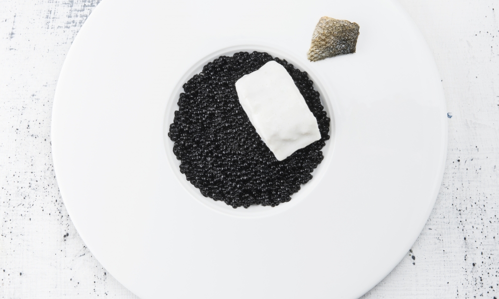 Sea Bass and D’O Tapioca Caviar