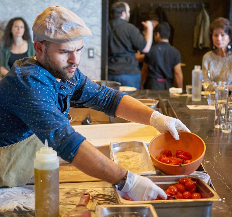 Photogallery









































Franco Pepe with writer and journalist Michael Krikorian. Photo by Luciano Furia



















Michael Krikorian









Sarah Clarke, general manager and beverage director at Osteria Mozza in Los Angeles, with Paolo Marchi. Photo by Luciano Furia









Nancy Silverton and Franco Pepe. Photo by Luciano Furia





























Franco Pepe wearing the Ambasciatori del Gusto uniform. Photo by Paolo Marchi









Salvatore Vigliotta (to the right, white jacket) toasts with Rayn Denicola, chef at Mozza. Photo by Luciano Furia









Souvenir photo with the team at Mozza and Franco Pepe. Photo by Luciano Furia
































