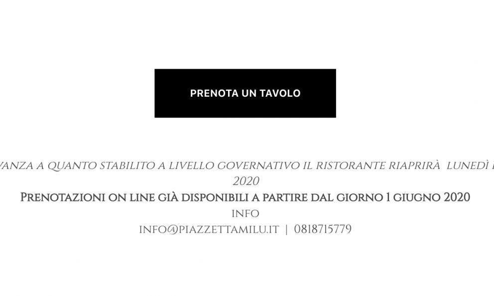 Piazzetta Milù, via alle prenotazioni (son già 42): che bel segnale 