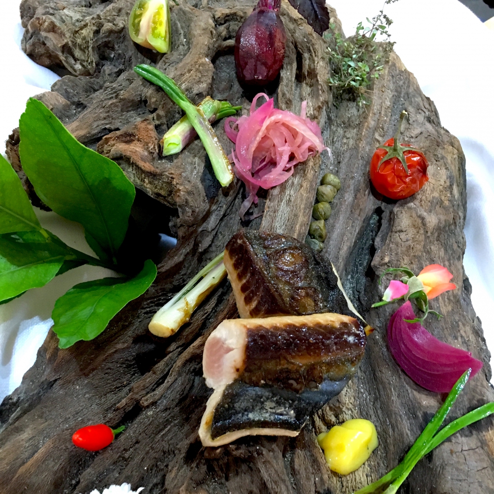 Galleria fotografica






Giuseppe Causarano, Locanda Gulfi, Chiaramonte Gulfi (Ragusa)

Palamita affumicata con foglie di vite, melagrana e azzeruole - Il piatto nasce dalle escursione sul letto del fiume Irminio, territorio sconosciuto e incontaminato che si addentra tra i Monti Iblei e sfocia a Donnalucata, dove poter raccogliere frutti, fiori e erbe selvatiche. Racconta la biodiversità di una terra fantastica come la Sicilia, lavorando uno dei pesci cosiddetti "poveri" come la palamita utilizzando dei prodotti dimenticati come le azzeruole. Il supporto del piatto disegnato da me e realizzato da un artigiano di Modica Giovanni Cerruto ricorda i ciottoli del fiume Irminio









Pino Cuttaia, La Madia, Licata (Agrigento)

Memoria visiva - E' il mio ricordo in una fetta di tonno rosso di Sicilia. Quando ero piccolo mio nonno, che era un ottimo cuoco, marinava con un po' di limone la paillard di vitello, prima di cuocerla. Faccio lo stesso col tonno, ma non lo cuocio anche se l'aspetto è simile, l'impressione della cottura è data proprio dalla marinatura. Se capita lascio che si trovi nel piatto anche il seme del limone: le mamme non si curavano mai se qualche seme cadeva nel piatto. Così presento la ricetta con una volontà evocativa di una quotidianità familiare, che è vita









Peppe Bonsignore, L’Oste e il Sacrestano, Licata (Agrigento)

Evoluzione di un'insalata di mare - Polpo cotto nel tè verde, seppia intagliata, gambero rosso di Licata il tutto servito su una crema di carote e un caramello di soia ottenuto dalla cottura dei cefalopodi. Ricordo che da bambino odiavo il polpo, fin quando mia mamma non decise di farlo con i sottaceti, dove primeggiava la carota, così iniziai ad assaggiarlo. Da quella memoria sono partito; così ho iniziato a lavorare sull'inserimento della carota. Tutto ebbe inizio nel 2009 e ogni anno modifichiamo la ricetta. Studiamo le cotture, aggiungiamo sempre qualche pesce, l’affumicatura del polpo viene fatta con ramoscelli di rosmarino secchi. La buccia di mandorla dona quel profumo di forno a legna che rievoca le nonne. Insomma oggi, nel 2016, dopo 7 anni, non diciamo mai che è una preparazione perfetta, perché è in continua evoluzione









Emanuele Russo, Le Lumìe, Marsala (Trapani)

Filetto di ombrina cotto a bassa temperatura con olio nuovo e miele di timo - Un piatto che unisce il gusto delicato del pesce alla dolcezza del miele e al piccante olio di Nocellara del Belice (la tradizione del pesce con l'innovazione della cottura a bassa temperatura)









Accursio Craparo, Accursio, Modica (Ragusa)

China su te - E' un divertimento che ammalia la vista prima di sorprendere il gusto: rompendo un bottone di seppia che racchiude il suo nero, restiamo ad ammirare la china che fluttua nel brodo di alghe, zenzero e tè nero, come nell'antica arte giapponese del suminagashi









Peppe Barone con Ninni Radicini, Fattoria delle Torri, Modica (Ragusa)

Sovrapposizioni autunnali di fava e fagiolo - Sovrapporre vuol dire in chiave compositiva la necessità, l'aspirazione di ogni essere umano di elevarsi, spingersi verso il cielo, in alto. D'altra parte congiungere due legumi di capitale importanza dà il senso del lavoro del cuoco, che è quello della sintesi di pensiero. Abbinarli alle erbe spontanee era una necessità oggi quasi obbligatoria. Il cuoco unisce sempre e mai separa









Corrado Assenza, Caffè Sicilia, Noto (Siracusa)

Prima che il sole scaldi - Un ragout di seppie e fave di cacao in salsa di broccolo viola, crema di peperoni grigliati. E poi due fili di ottima pasta. Concepito e realizzato col modo di fare di un pasticcere che lavora sul cibo pescando dolcezze e sapidità, costruendo consistenze e incroci con l'utilizzo di quanto la natura ci offre









Salvatore Vicari, Vicari, Noto (Siracusa)

Quaglia, rapa rossa e mela cotogna - Come in un bozzetto campestre ispirato al territorio di Noto, portiamo nel piatto un intero, piccolo ecosistema, che si muove dalle radici al cielo









Massimo Giaquinta, Cortile Arabo, Pachino (Siracusa)

Ostrica Porca - Da un pensiero "piccante" nasce questo piatto, un’ostrica dal mare alla terra, che racchiude l’eleganza della Sicilia. Tre sensazioni differenti ma inscindibili: passione, profumo e dolcezza. La passione trasposta dall'abbraccio tra ostrica e lardo di maialino nero dei Nebrodi, il profumo esaltato da menta peperita, erba citrica e polvere di arancia siciliana, la dolcezza viene sottolineata dalla confettura di gelso nero. Da gustare in un sol boccone - foto Rossana Brancato









Francesco Scarpulla, Brunaccini, Palermo

Ciacuni di patate e farina di tumminia con sparacelli (broccoletti siciliani), cozze, vongole e aria di mare - I ciacuni, gnocchi di patate simili a piccole “ciache” (ciottoli), rivisitazione di un grande classico della tradizione siciliana; la pasta coi frutti di mare con l’introduzione di un elemento terra, lo sparacello, e il tocco finale dellʼaria di mare, che rendono il piatto creativo e innovativo pur mantenendo i sapori tradizionali









Carmelo Trentacosti, Cuvée du Jour del Villa Igiea, Palermo

Triglia farcita con brunoise di verdurine, guazzetto di gamberi bianchi di nassa, crema di lattuga nostrana, bottarga di caviale Calvisius e cracker mediterraneo – E’ una “triglia in guazzetto”, versione moderna della triglia in umido alla messinese che facciamo in Sicilia









Gioacchino Gaglio, Gagini, Palermo

Baccalà profumato al miele di castagne Meli, ceci neri, germogli piccanti e castagne arrosto - Un piatto che racchiude i sapori e gli aromi della Sicilia d'inverno









Alberto Rizzo, Osteria dei Vespri, Palermo

Filetto di cavallo al ginepro, peperoni, patate, cipolla rossa e alici affumicate - Piatto che sintetizza le ispirazioni della mia cucina a cavallo fra le origini emiliane (la “vecchia di cavallo” della tradizione parmigiana) e le suggestioni del patrimonio di materie prime della ragione in cui sono nato (la Sicilia). Toni morbidi e sapidi che dialogano tra di loro in un connubio che realizza l’incontro intrigante fra mare e terra









Ciccio Sultano, Duomo, Ragusa

Pasta, zucca gialla sicula e mandorla pizzuta con ostrica - Una sublimazione del gusto, che racconta un territorio nell'incontro tra terra e mare









Claudio Ruta, La Fenice del Villa Carlotta, Ragusa

Ravioli di carote, scaglie di bottarga di tonno e brodo di pesce affumicato - Due pensieri. L’armonia perfetta nasce dai contrasti ben riusciti; l’equilibrio dei sapori, la materia prima e il rispetto della tradizione. Racconta un percorso di gusto che parte dalla tradizione per poi esaltare in un raffinato mix di verdure e pesce, l'eccellenza delle materie prime. Delicato ed essenziale









Vincenzo Candiano, Locanda Don Serafino, Ragusa

Filetto di mupa in un mare di verdure invernali - La Food Valley ragusana è così chiamata perché ha la fortuna di godere delle bontà che arrivano dal mare che ne bacia le coste, delle delizie ortofrutticole dalle pianure e vallate, dai generosi altopiani per gli ulivi, fino alle verdi e rigogliose alture più a Nord dei Monti iblei, da dove si cava pure qualche ottimo tartufo.In questa pietanza ho portato alcuni dei protagonisti invernali della tavola ragusana: carciofi, topinambur (patacche), cardo selvatico, broccoli e cavolfiori, bietole selvatiche, porro, tartrufo uncinato, il tutto sporcato, come fosse terra umida, dal “terriccio” di pane al nero di seppia bagnato d’olio extravergine. Li ho messi armoniosamente insieme, baciati dal mare rappresentato dall’acqua di cottura del cavolo rosso. A dominare su tutti la succulenta carne della “mupa”, oppure chiamatela occhione: a ogni forchettata la si potrà gustare con una verdura diversa









Andrea Macca, La Cucina di Donnacarmela, Riposto (Catania)

Pacchero sabbiato ripieno di ricotta, maggiorana e funghi porcini con croccante di ragusano dop - Una versione alternativa della pasta al forno, molto amata dai nostri clienti









Martina Caruso, Signum, Salina (Messina)

Tataki di tonno Alalunga in crosta di cuscus e bottarga, verdure aspre, miele di mandorlo e finocchietto selvatico - Questo piatto è stato pensato l'anno scorso dopo una richiesta della giornalista Roberta Schira per un progetto sul cuscus. Il piatto è stato proposto ad amici e addetti ai lavori durante il 2015 ma senza mai entrare in carta ufficialmente, cosa che intendo fare invece quest'anno, alla riapertura. Mentre facevo un viaggio in Marocco con la mia famiglia ho assaggiato vari tipi di cuscus... Verdure, pesce, carne e infine dolce. Mi sono detta: perché non farne una panatura di un prodotto ittico del mare di Salina, con pochi minuti di cottura in padella e un filo d'olio? Ed eccomi con questo piatto, studiato nella tradizione e dalla ricerca delle materie prime del mio territorio. Con l'aiuto di Filippo Drago dei Molini del Ponte, produttore di grani antichi siciliani nonché di cuscus, ho imparato a incocciare questo prodotto, da cucinare in maniera semplice e tradizionale. Poi ho sentito mia l'esigenza di provare diverse tecniche e abbinamenti alimentari... Salato, acido e dolce, questi tre elementi non dovevano mancare nel piatto, arricchito da consistenze e temperature differenti






