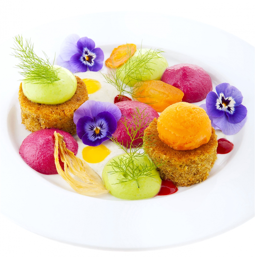 Photogallery






Mario Cornali, Collina, Almenno San Bartolomeo (Bergamo)

Stewed snails from Almenno, fumet of powdered corn from Prato – This dish is the consequence of the meeting with Andrea Togni, a young snail breeder from Almenno. I was inspired by the fact that I had an organic snail farm only two kilometres from home









Antonio Cuomo, Hostaria del Relais San Lorenzo, Bergamo

Dreaming… Cesar salad – We’ve rebuilt a great classic by changing all its textures, with water of Parmigiano, iceberg salad ice cream and confit tomato mousse









Giuliano Pellegrini, Lio Pellegrini, Bergamo

Salad with tripe, tuna, fried polenta, cucumber and white beans from Soragna – Tripe is a dish I wanted to change because I always had a good memory of it. My grandmother Alice made an excellent tripe stew...









Antonio Borruso, Umami, Bormio (Sondrio)

Neve al sole [Snow in the sun] – A dessert uniting saffron, litchi and a white chocolate mousse









Enrico and Roberto Cerea, Da Vittorio, Brusaporto (Bergamo)

Steamed king crab with hazelnut praliné and bottarga – An intriguing and delicious dish, where the white and reddish meat, firm and as sweet as honey, is finely matched by the sapidity of bottarga, much rougher and stronger. All this paired with the fattiness and crispiness of the best hazelnut in the world, the tonda gentile from Cortemilia









Nadia and Giovanni Santini, Dal Pescatore, Canneto sull'Oglio (Mantua)

Mountain potato cream with poached eggs, tuna bottarga, asetra royal caviar and capers – A great dish from Dal Pescatore’s tradition yet conceived and prepared by the new generation in the kitchen, that is to say by Giovanni Santini – photo by Culinaire Saisonnier-Dirk Kerstens









Enrico Bartolini, Devero, Cavenago di Brianza (Monza Brianza)

Risotto Arlecchino – Sauce below, rice on top. A return to the Baroque with a modern interpretation









Daniel Facen, Anteprima, Chiuduno (Bergamo)

Tuna salad with sour egg, purple potatoes and olive oil – It’s like a Salad Niçoise in which the tuna is seared and then cooled in water and ice. The purple potatoes have different textures, in pieces, as a small purée and dehydrated. The tomatoes are confit, the French beans are cooked with ultrasounds, the egg in vinegar and the oil is in a sugar capsule, with anchovies from the Cantabrian Sea









Davide Oldani, D’O, Cornaredo (Milano)

Milanese style apple marrow – Because it represents the tradition of a Milanese “dish” but with the lightness of good modern cooking









Stefano Cerveni, Due Colombe, Corte Franca (Brescia)

Warm spaghetti, scampi, sweet paprika and Calvisius Tradition caviar – Luxury and flavour in a dish full of careful simplicity. The service temperature at 40°C enhances the aromas of and the pleasure to the highest level









Fabio Abbattista, Leone Felice de L'Albereta, Erbusco (Brescia)

Lavarello alla mugnaia, tofeee di cavolfiore e calamondino - This dish is today the most explicit declaration of my cuisine: after 2 years discovering the territory of Franciacorta and thanks to the special relationship developed with <strong>Ferdinando Soardi</strong>, a fisherman in Monte Isola, I chose to give voice to the extraordinary freshwater fish, in this case lavaret









Silvio Salmoiraghi, Acquerello, Fagnano Olona (Varese)

Stewed sturgeon – We love this dish made with sturgeon because it represents the use of freshwater fish in Italy. It’s a version of the sturgeon prepared in Ferrara









Riccardo Camanini, Lido 84, Gardone Riviera (Brescia)

Double buttons with ricotta, anchovies, lemon and turnips – This dish appeared in the menu two weeks ago: it is minimalistic, simple, clean. It offers the classic flavour of ricotta, lemon and anchovies but doesn’t play only with the roundness because it includes the “crispiness” of the turnips. These vegetables, by nature, have irregular fibres; this irregularity can thus be sensed when chewing, and it’s unusual. It’s a double button because it has one slice of turnip below and one on top, and in between there’s the button which is visible – between the translucent slices of turnip – and ready to burst in the mouth









Stefano Baiocco, Villa Feltrinelli, Gargnano (Brescia)

Piglet from Orvieto "alla diavola" – With a cream of wild herbs. The palate is intrigued by the fat and acid notes, the bitter leaves and the spicy touches, the soft and crispy parts...









Fabrizio Ferrari, Al Porticciolo 84, Lecco

Pache Felicetti, grilled scarpette, armoricaine sauce, puntarelle, dried sweet potato and powdered tarragon – Fireworks for the palate lasting all year long!









Alberto Buratti, Koinè, Legnano (Milan)

Rice spaghetti in cagnone – A local classic, cagnone becomes the seasoning for homemade rice spaghetti









Marco Ambrosino, 28 Posti, Milan

Chiajozza – Squilla mantis, oil aromatised with maritime pine tree, sea urchin ice cream, cabbage. A symbol of my origins (Chiajozza is the bay in Procida where I was born)









Vittorio Fusari, Al Pont de Ferr, Milan

Smoked eel from Cabras, daikon, beetroot essence and hazelnut brittle – A recipe from the new menu in which I wanted to enclose my themes. I choose an ingredient, namely eel from Cabras, which comes from sustainable farms, an important form of virtuous economic development. I then use the small agricultural products from the Parco Sud Milano, an agricultural format that is awakening, safeguarding land. Food is the first medicine and daikon is an emblem of this









Viviana Varese, Alice, Milan

Homage to Ángel León - Ángel León, Michelin starred chef from Andalusia, is the only chef in the world to have found the way to extract plankton. I’ve been at his restaurant in El Puerto de Santa Maria, near Cadiz, and his use of plankton when cooking inspired me so this “tribute” was born as a risotto with plankton with a very thick squid broth, a light aioli sauce, garnished with lime and fried squid. I’m proud of this dish because you can taste the sea, and then I discovered a new ingredient I didn’t know: plankton, which in Greek means "vagabond" because it is formed by those organisms that are passively moved by the currents and the waves. When we serve this risotto we used an underplate which is a microscope photo of plankton taken by two marine biologists, brothers Sardet, who are two experts in the field









Matteo Torretta, Asola, Milan

Beef maxi bon with pappa al pomodoro – An evocative dish, with childhood memories and tradition









Hirohiko Shimizu, Basara, Milan

Squid tagliatelle with red prawns, scallops, sea urchins, caviar with olive oil and yuzu juice – I was inspired by spaghetti with seafood. I wanted to make a dish only using raw fish









Guoqing Zhang, Bon Wei, Milan

General’s Zuo Zongtang chicken – A specialty from Hunan. It’s a chicken fried in its skin, seasoned with red chilli pepper (in Hunan they basically put chilli pepper everywhere), tofu marinated in Chinese wine, sugar, salt, abalone sauce and yellow bean sauce. Finally I toss it with sesame oil and garnish it with black sesame









Paolo Pivato, Bottega del Vino, Milan

<em>Cream of peas with burrata, mint and Patanegra fondue</em> – On a crispy and slightly sweet base of sliced toasted almonds, we place the pea cream which adds a velvety feeling. The mint and burrata give a note of freshness, the pea sprouts and the raw peas add a crispiness that recalls the almond base. Finally there’s the Patanegra fondue which gives a strong touch









Luca Pedata, Carlo e Camilla in Segheria, Milan

Le caramelle – Sweets made with ricotta, buffalo milk mozzarella, spinach, melted butter, candied ginger, chips of veal tongue and reduced cream with mace. Totò, sweets and laughter. Naples and its tongues. My grandmother and ricotta and spinach









Elio Sironi, Ceresio 7, Milan

Tamburello made with salmon and duck liver – It’s a daring match of two fats: sea and earth, which are very different elements, though when united they create a unique and delicate flavour; moreover, the citrus fruit zest, the acidity of the goat milk curdle and the slightly spicy sweetness of the mango chutney create an exciting contrast of flavours









Matias Perdomo, Contraste, Milan

<em>Ricchezza e Povertà</em> [Richness and poverty] – A Milanese-style <i>cassoeula </i>yet different. It is linked with the history of Via Meda 2, the location of <em>Contraste</em>, because it is said that a doctor used to live in this house, in the early Twentieth century, who would look after the poor. Once a week, he’d open the doors of his office to cure them and feed them. The dish is composed of a few coins made with gelatine of baked pork shoulder. They are served with a consommé of <em>cassoeula</em> on the side. When the consommé is poured, the coins melt, creating a unique mixture









Carlo Cracco, Cracco, Milan

Prawns from S. Margherita, pistachio from Bronte and turnip with coffee and orange – A recipe conceived with Luca Sacchi. It’s a version of the prawns which we hold very dear and we will probably present at Identità Milano too. North and South are enclosed in a dish from which we will never want to set us apart because it gave us plenty of emotions (for references, ask Massimo B.)









Fulvio Siccardi, Da Noi In del Magna Pars, Milan

Raw amberjack, seasonal vegetables, liquid Grana Padano, perlage of black truffle – Summing up, it’s the right meeting between sea, earth and Italian craftsmanship









Daniel Canzian, Daniel, Milan

Vegetarian savoury petit fours – The dish is composed of different concepts of savoury petit fours, including a broccoli tart, a cauliflower cream puff, a small cannolo with puff pastry and a mousse of parmigiana and pistachio, a Sicilian cannolo with ricotta, olives and tomatoes, cassata, caponata, tomato babà. This idea came from the desire of offering vegetables in a new appearance: fun, tasty and elegant. The goal is to create a selection of small, delicious and light pastries that look nice, taste nice and can suit all the palates of those looking for a surprise









Alice Delcourt, Erba Brusca, Milan

Camomile maltagliati, melted butter, seirass and toasted sunflower seeds – The maltagliati have camomile flowers in the dough, below, we put a cheese fondue. We make the melted butter also using camomile, and we serve this with seirass (a Piedmontese ricotta matured in hay) and toasted and salted sunflower seeds









Eugenio Boer, Essenza, Milan

Tagliatelle "lièvre à la royale" – A provocation, yet a comforting one, following Neoclassicism: a classic of the great French cuisine becomes the most classic Italian first course. A dish finely expressing and characterising my cooking – photo by Bob Noto









Keisuke Koga, Gong, Milan

Spoon Dim sum – It’s a selection of three ravioli: with sea bass marinated with umami, presented with a sea urchin sauce and garnished with a puntarella covered in gold; with smoked scallop and prawn, with an edamame sauce; with wagyū and black truffle, with a sauce of foie gras and duck broth









Andrea Alfieri, Il Chiostro di Andrea, Milan

Ravioli with semolina filled with pork bottaggio served on cabbage and lemon with jus of cassouela – We need to gradually rediscover the recipes from our territory, make them gentler and lighter by playing with ingredients and technique









Andrea Provenzani, Il Liberty, Milan

Tokyo-Milano – Spheres of risotto alla milanese, marrow and gremolata with ginger, sea weeds, coriander, mushrooms and sesame. A classic that has already been done in all sorts of way. This Asian contamination adds a different energy and plurality, I think it is modern and dynamic, but most of all good!









Alessandro Negrini and Fabio Pisani, Il Luogo di Aimo e Nadia, Milan

Raviolo with red mullet marinated with caraway with variegated radicchio from Castelfranco and almonds from Toritto – It’s a brand new recipe. A dish with plenty of sea flavours (we also use the entrails, very fresh), aromatised with caraway and enhanced by the other ingredients: the sweetness of the almonds, the aroma of the mandarin and the slightly bitter flavour of the variegated radicchio from Castelfranco, the freshness and fruitiness of the raspberry vinegar, which acts as a counterbalance for the marine note of the red mullet. It’s a complex dish, given all these flavours and aromas, but at the same time it’s a playful dish too, in which the guest can choose the order in which to taste the different preparations matched with the fish






