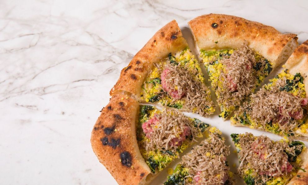 Francesco Capece a La Locanda dei Feudi, idee fresche sulla pizza del domani