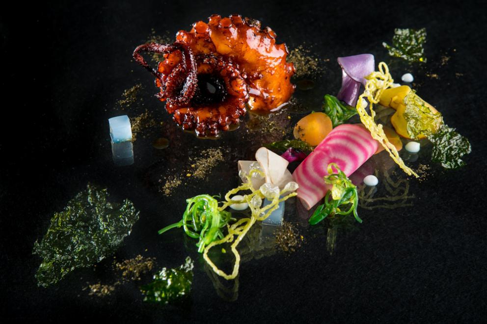 Photogallery






Together with the celebration, the report of a recent dinner at Imago inside hotel Hassler, with chef Francesco Apreda, much appreciated at Identità both professionally and as a person. As we said on the Guida Identità Golose 2017, "if you think about it, it’s a nice paradox: in the Eternal City, from the 6th floor of hotel Hassler, there’s a talented chef from Campania who makes you travel around the world for a few hours. There’s enough to make you forget the stereotype according to which Rome is so full of history it’s just concentrated on itself, and thus provincial". (Carlo Passera)









We start with Celeriac, peppers and ginger; Daikon with yuzu and black truffle; Radish with lime and gin: all in osmosis. There’s technique at the service of the creative mind, resulting in a debut that prepares the palate whetting the appetite. Followed by Egg in tempura, lime and fig mustard: delicious without trying hard to please









Foie gras and scones, Sweet Rain blend (2015): this, like most of the dishes by Apreda, is characterised by the blend of spices that originate from the chef’s long experience around the world (see also: I Sapori di Viaggio di Apreda). It was part of the "menu 10 anni"









Apreda with his blends. As we mentioned, the chef "interacts with the client, mixes territories and stories, draws from his experience in every continent and sums this up in spicy inspiration: he may add Napoli, Mumbai, and so on (he studied and defined a total of six aromas, each with a precise geographic origin: so it’s enough to add a pinch of London or New York. Your taste buds will be thankful "). The next dish, among the new ones in the menu, is truly fantastic: Seafood vegetable minestrone. One of the best, in a tasting menu that always has the highest quality. In this case potatoes, onion, celery, baby spinach, leek and parmigiano wafer meet a seafood broth made with kombu seaweed









Mozzarella di bufala INConsistenza, scapece di appiccatelli vesuviani, another voluptuous dish in the menu. Different textures of mozzarella (as a film, dehydrated, in a mousse, a sauce, in pieces, in gel...) with a pinch of Napoli, yet in the sense of a mix of herbs recalling the city









Scallop shabu in a carpaccio, yuzu and black truffle, turning upside down the litany of a mollusc often overused in fine dining, making its taste once again interesting. The photo, however, is of the Breaded scallops, shitake and black truffle, from 2007, in the anniversary menu: the same applies. The scallops filled with buffalo milk mozzarella, truffle and celery leaves had a different breading, instead of the classic Milanese style (breadcrumbs and flour) there’s now panko (Japanese breadcrumbs) and dry Indian rice flakes, while the sauce is made richer with shitake mushrooms: the dish, thus assembled, is served with a broth on the side, so as to enhance its textures. This is also Roberto E. Wirth’s favourite dish






