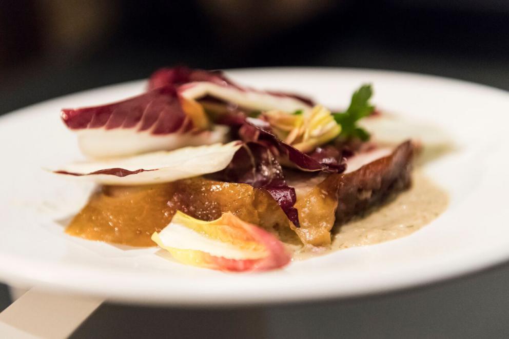 Photogallery














































Caterina Ceraudo and Iacopo Zambarbieri









Susy Ceraudo and her husband Luigi









Razor clams and musky octopus in acquapazza by Michele Carter of Barbara Lynch Gruppo









Agnolotti with stew and brown butter by Michael Schlow, Doretta Tavern in Boston






