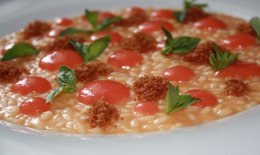 A fantastic risotto-version of ham and melon