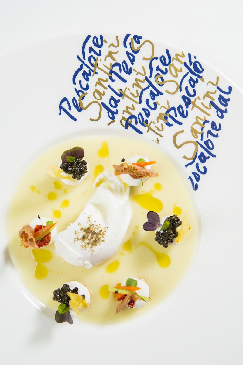 Photogallery






Mario Cornali, Collina, Almenno San Bartolomeo (Bergamo)

Stewed snails from Almenno, fumet of powdered corn from Prato – This dish is the consequence of the meeting with Andrea Togni, a young snail breeder from Almenno. I was inspired by the fact that I had an organic snail farm only two kilometres from home









Antonio Cuomo, Hostaria del Relais San Lorenzo, Bergamo

Dreaming… Cesar salad – We’ve rebuilt a great classic by changing all its textures, with water of Parmigiano, iceberg salad ice cream and confit tomato mousse









Giuliano Pellegrini, Lio Pellegrini, Bergamo

Salad with tripe, tuna, fried polenta, cucumber and white beans from Soragna – Tripe is a dish I wanted to change because I always had a good memory of it. My grandmother Alice made an excellent tripe stew...









Antonio Borruso, Umami, Bormio (Sondrio)

Neve al sole [Snow in the sun] – A dessert uniting saffron, litchi and a white chocolate mousse









Enrico and Roberto Cerea, Da Vittorio, Brusaporto (Bergamo)

Steamed king crab with hazelnut praliné and bottarga – An intriguing and delicious dish, where the white and reddish meat, firm and as sweet as honey, is finely matched by the sapidity of bottarga, much rougher and stronger. All this paired with the fattiness and crispiness of the best hazelnut in the world, the tonda gentile from Cortemilia






