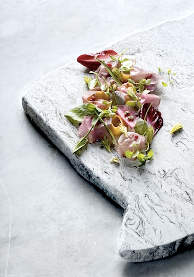 Galleria fotografica






Antonia Klugmann, de L'Argine a Dolegna del Collio (Gorizia), è tra gli chef ambasciatori della vera Rosa di Gorizia. Nel nostro speciale sui nuovi piatti dei grandi chef, ha proposto questo: Rosa di Gorizia, cervo, polline e brodo di mirtilli. «E’ tutto quasi crudo nel piatto… L'ingrediente più cotto è il mirtillo!»









La proposta di Josko Sirk e Alessandro Gavagna, de La Subida di Cormons (Gorizia), sempre per la nostra inchiesta sui piatti 2016: Il Friuli e le sue radici. «La Rosa di Gorizia, i petali croccanti, le radici bagnate dall'aceto d'uva e dal miele di marasca; la brovada, appena fermentata; il topinambur, il cuore al dente, la buccia croccante; il kren, morbido nello yogurt naturale; i ciccioli di cinghiale, per il gioco dei sapori. Quindi: la Rosa di Gorizia, la brovada, il kren, il topinambur, tutti frutti della terra ancorati alle nostre radici, usati in modo alternativo per costruire un piatto vegetariano, più che di gusto, di filosofia. Infine c'è il cinghiale, ultimo anello della catena, colui che in natura di tutto quanto sopra si ciba – foto Sergio Coimbra






