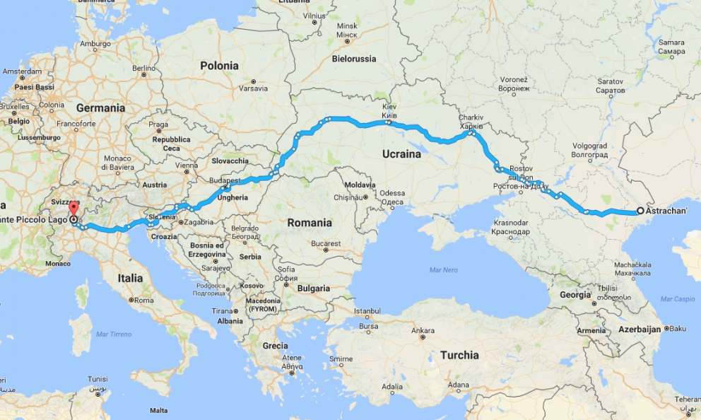 Astrakhan-Piccolo Lago: il viaggio felice di uno storione (e del suo caviale)